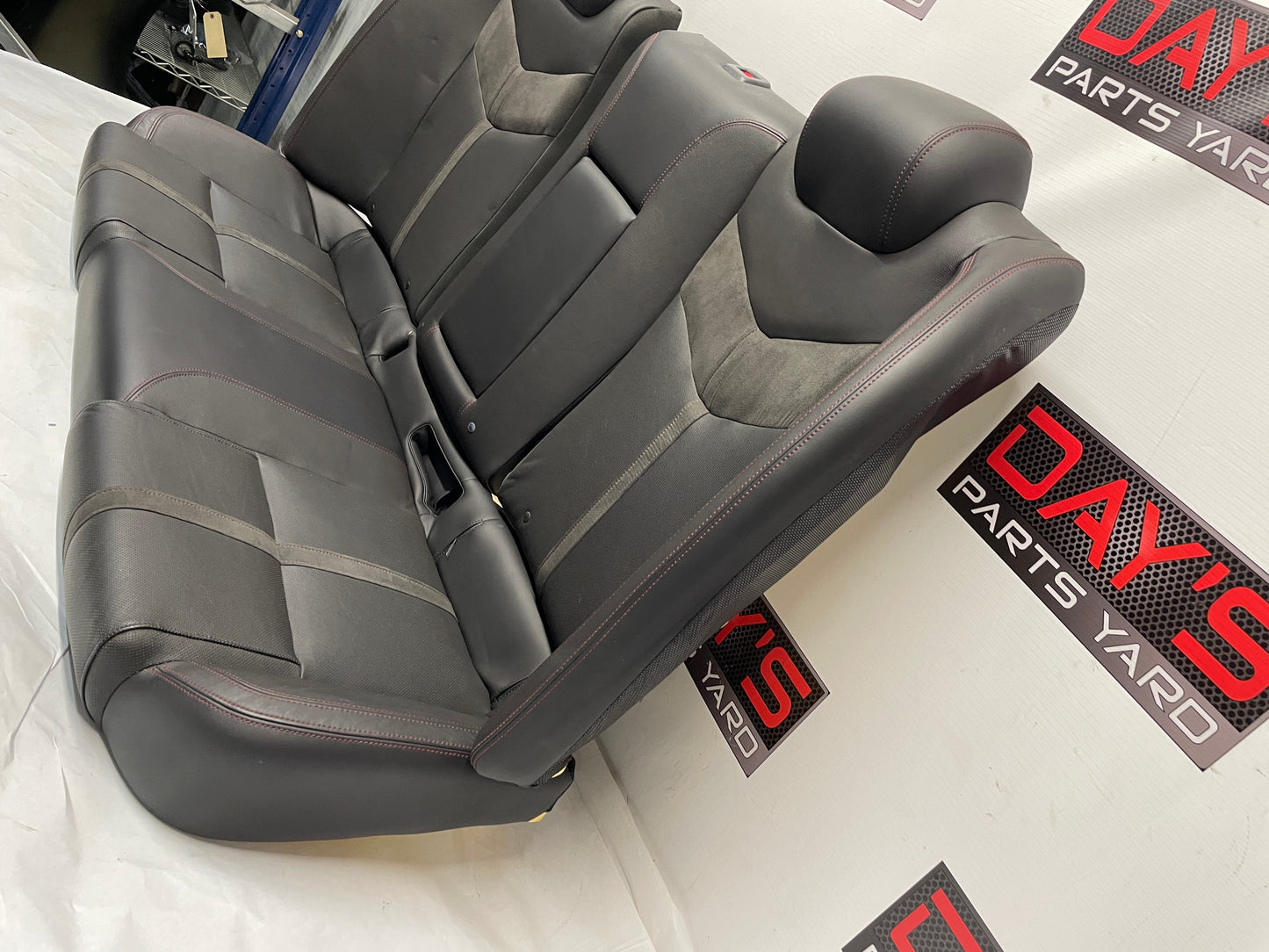 2016 Chevy SS Sedan Seats Fronts and Rears Black Leather Alcantara Suede OEM - Day's Parts Yard