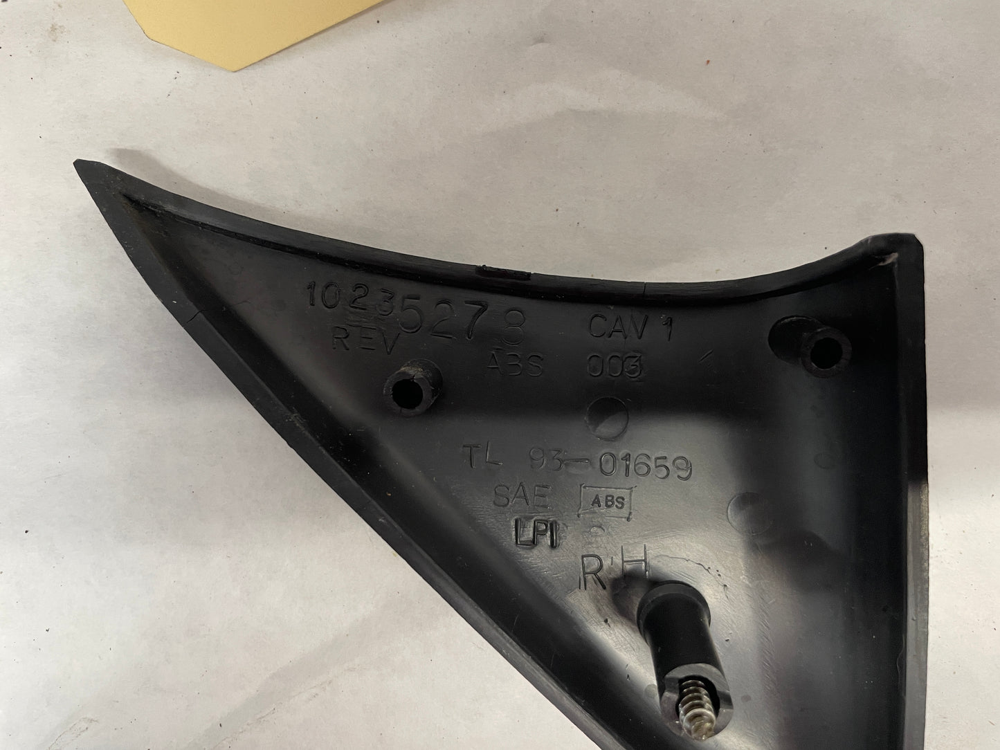 2002 Chevy Camaro Z28 RH Passenger Interior Mirror Bezel Trim Ebony OEM - Day's Parts Yard