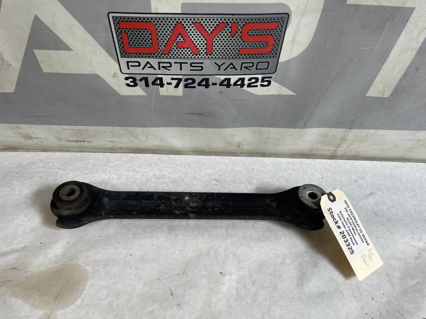 2016 Chevy SS Sedan Rear LH Driver Trailing Drag Control Arm OEM - Day's Parts Yard