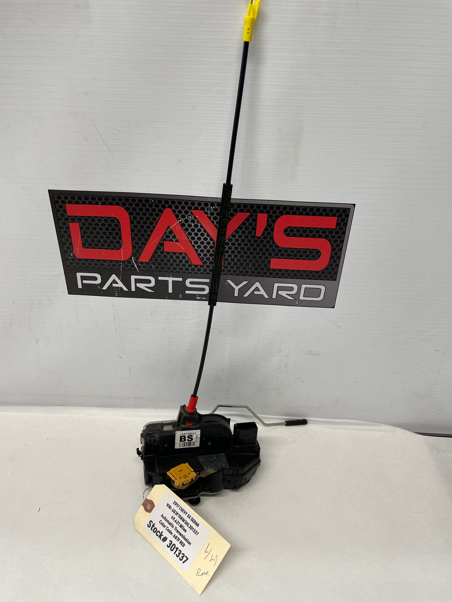 2017 Chevy SS Sedan LH Driver Rear Door Lock Actuator OEM - Day's Parts Yard
