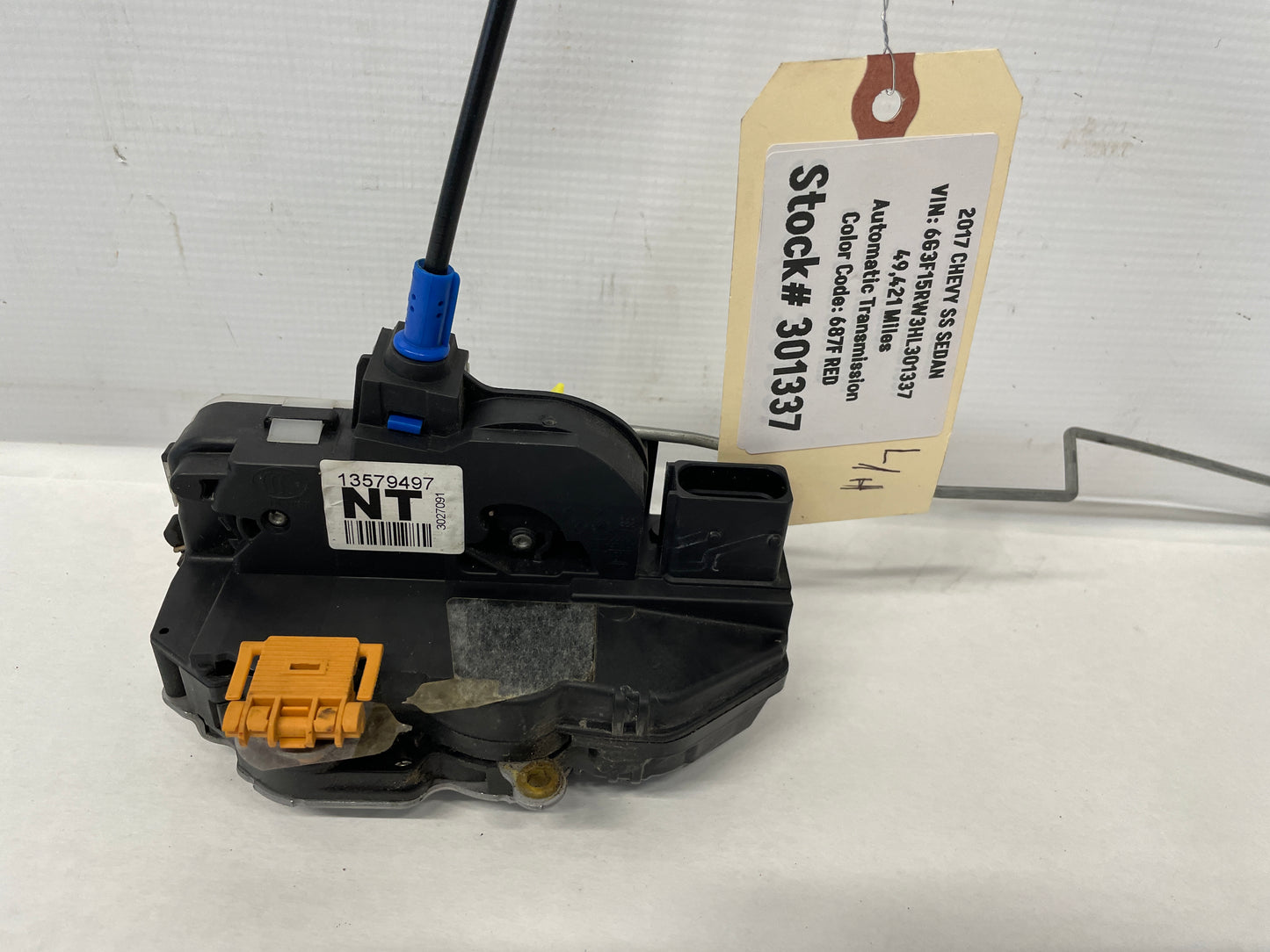2017 Chevy SS Sedan LH Driver Front Door Lock Actuator OEM - Day's Parts Yard