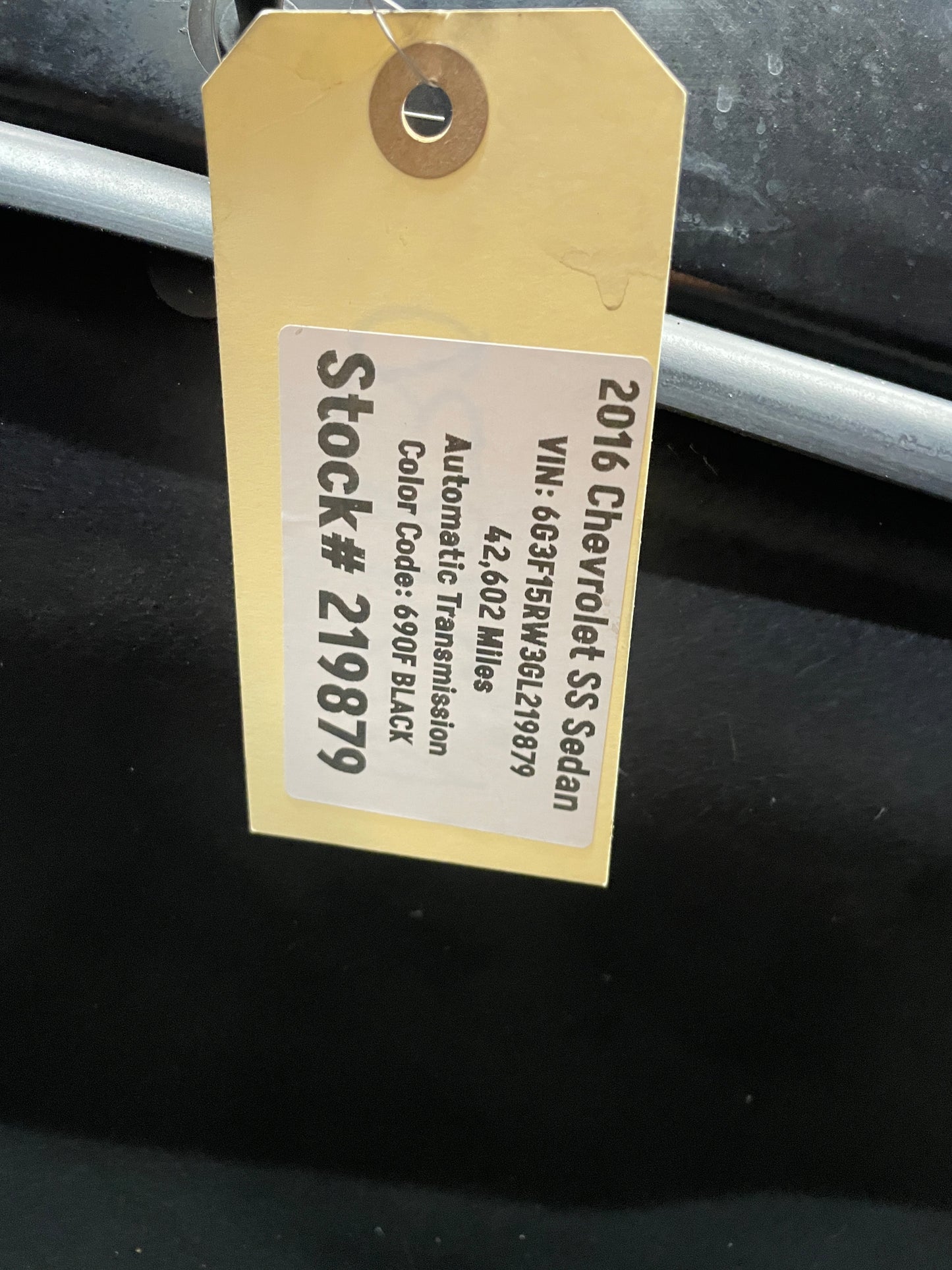 2016 Chevy SS Sedan Hood Assembly Black OEM - Day's Parts Yard
