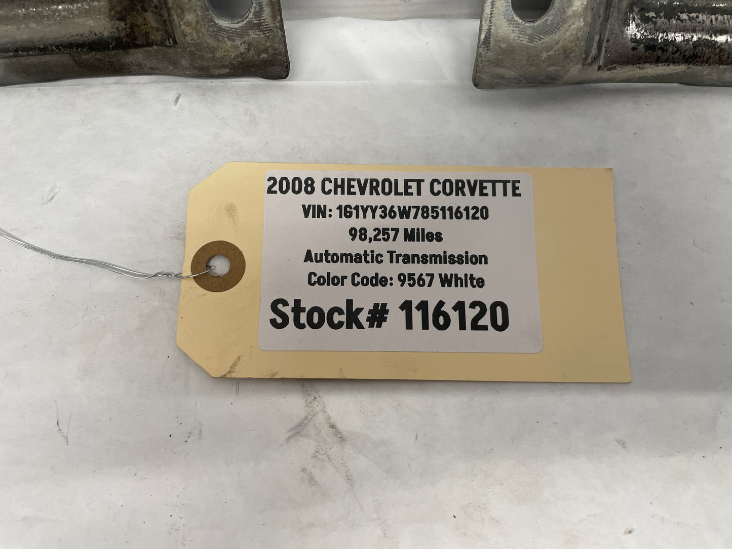 2008 Chevy Corvette RH & LH Rear Mono Leaf Brackets OEM - Day's Parts Yard