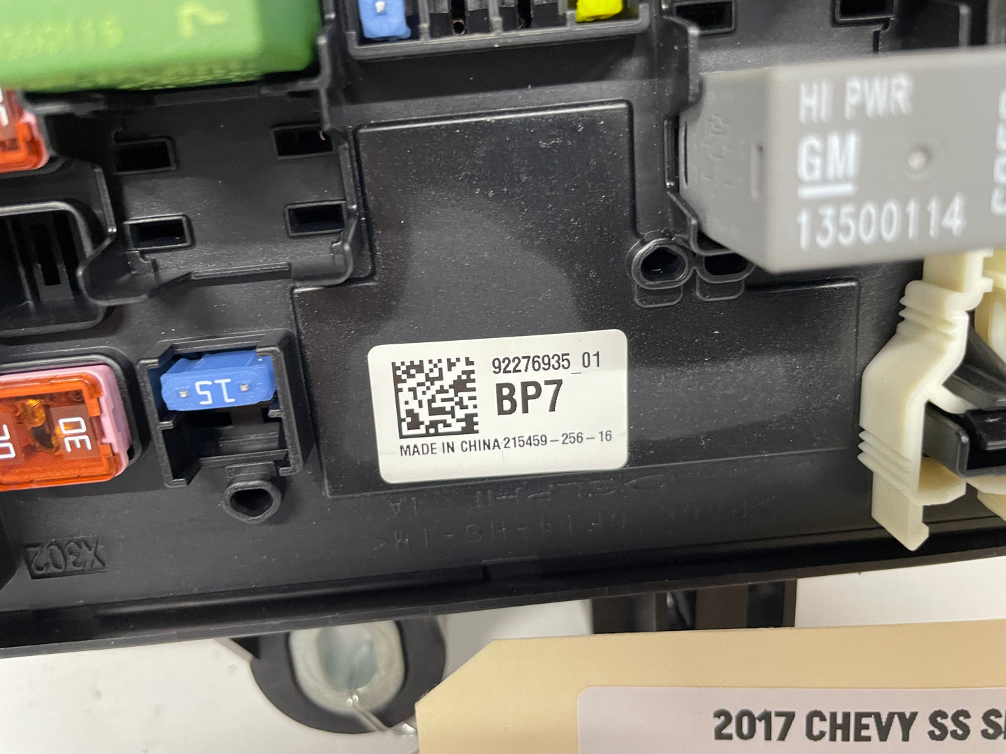2017 Chevy SS Sedan Rear Trunk Fuse Relay Junction Box Panel OEM - Day's Parts Yard