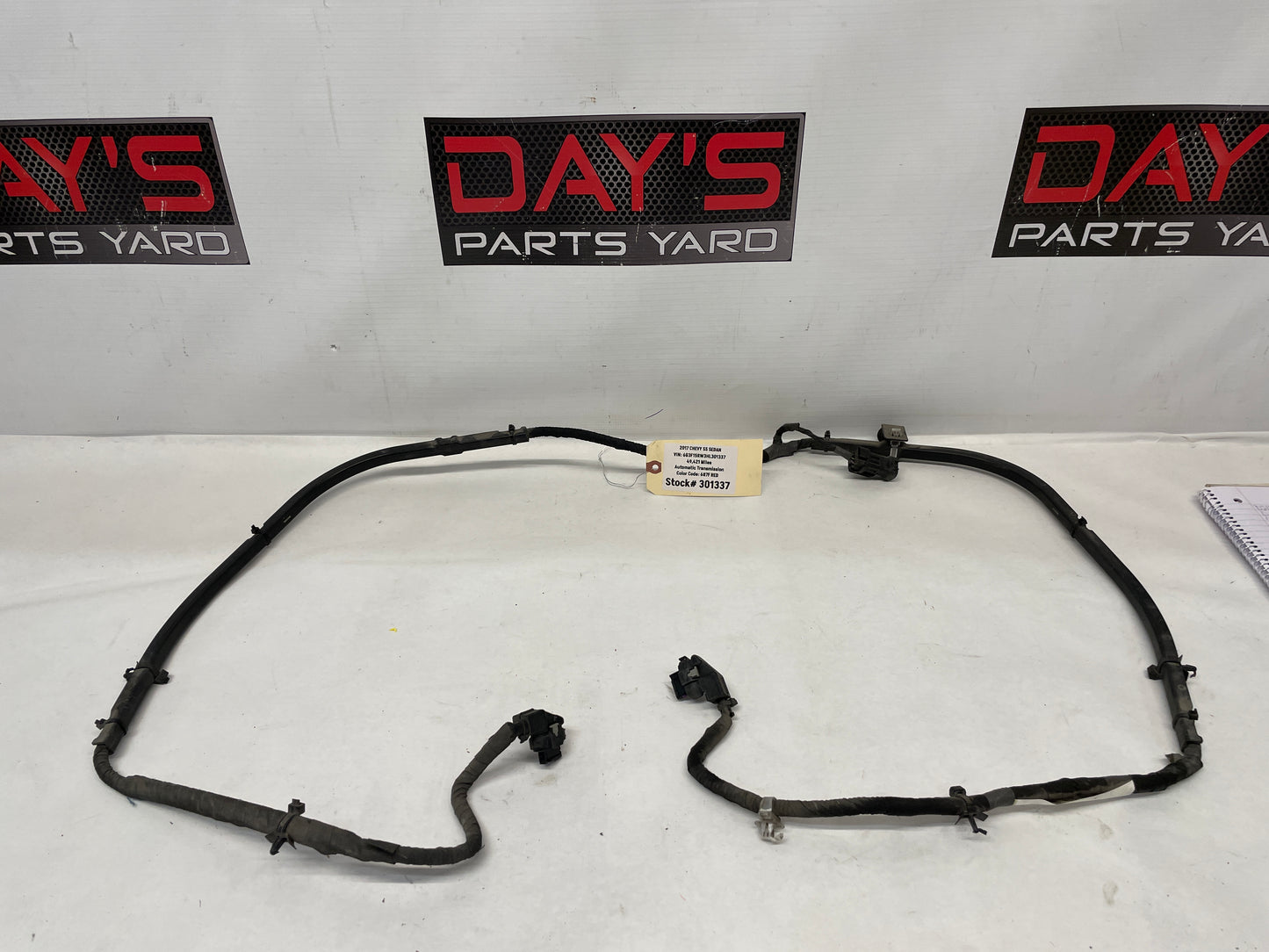 2017 Chevy SS Sedan Active Muffler Exhaust Flow Wiring Wire Harness OEM - Day's Parts Yard