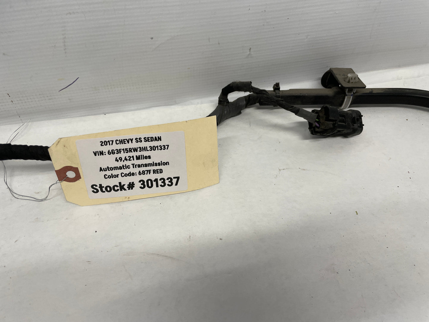 2017 Chevy SS Sedan Active Muffler Exhaust Flow Wiring Wire Harness OEM - Day's Parts Yard