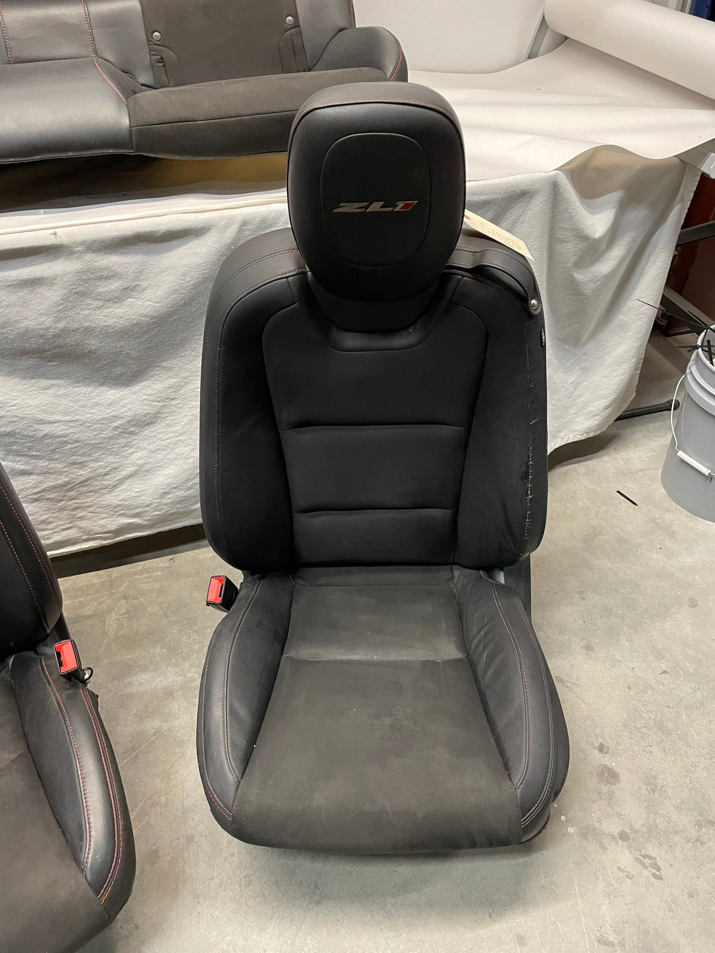 2014 Chevy Camaro ZL1 Seats Front & Rear Leather Suede Alcantara OEM - Day's Parts Yard