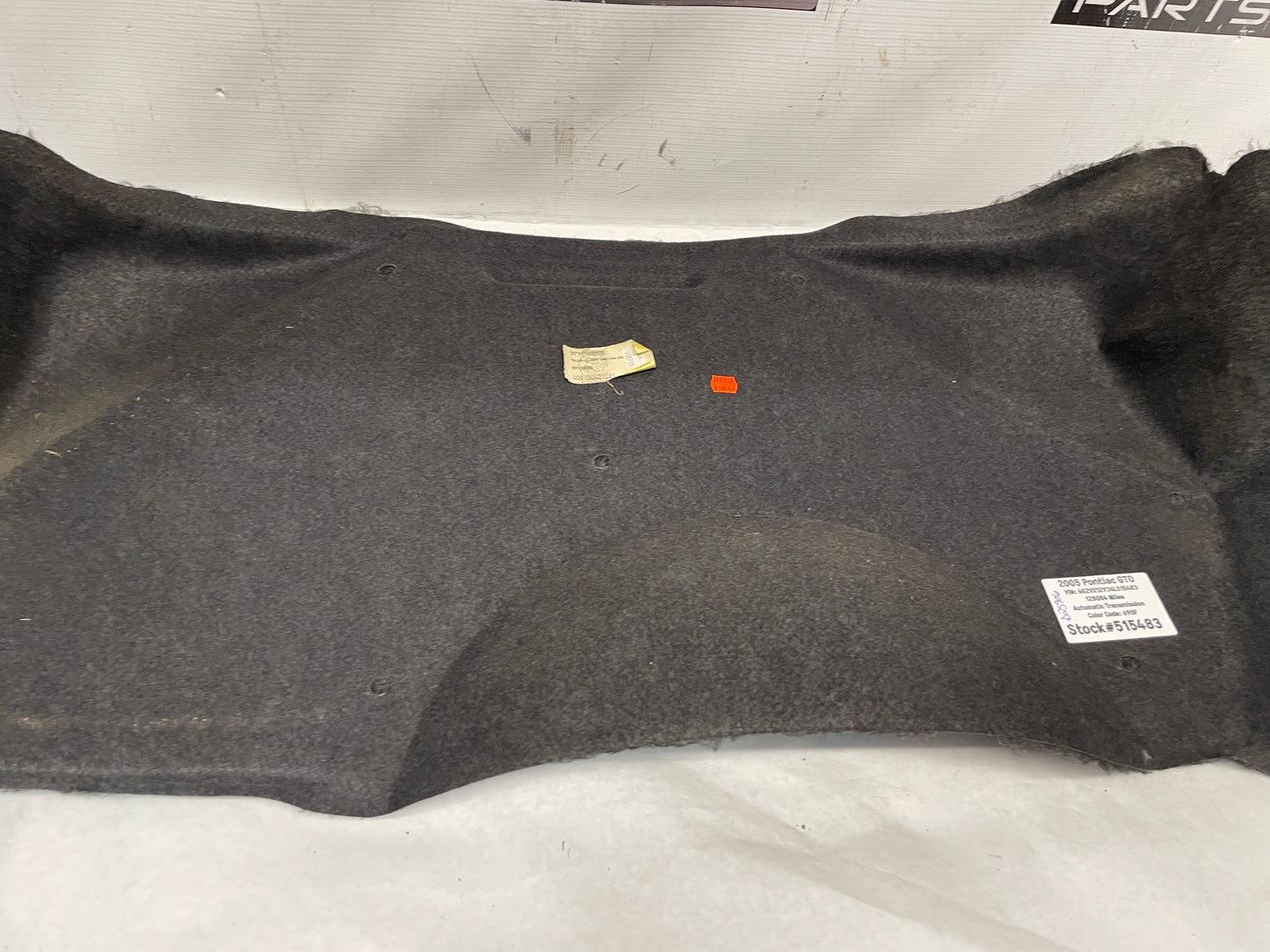 2006 Pontiac GTO Trunk Fuel Tank Trim Carpet Cover Liner OEM - Day's Parts Yard
