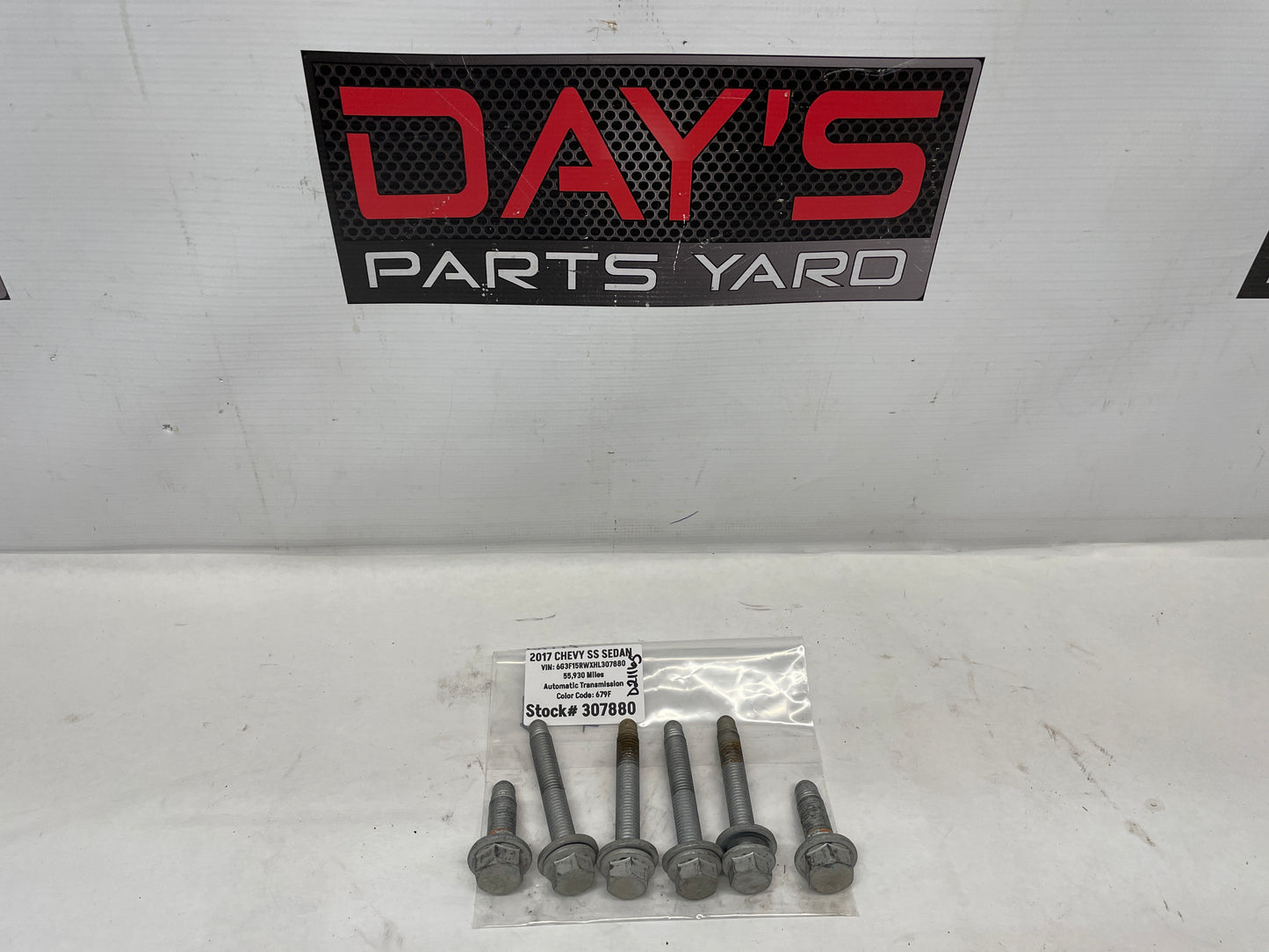 2017 Chevy SS Sedan Rear Suspension Cradle K Member Sub Frame Bolts Hardware OEM - Day's Parts Yard