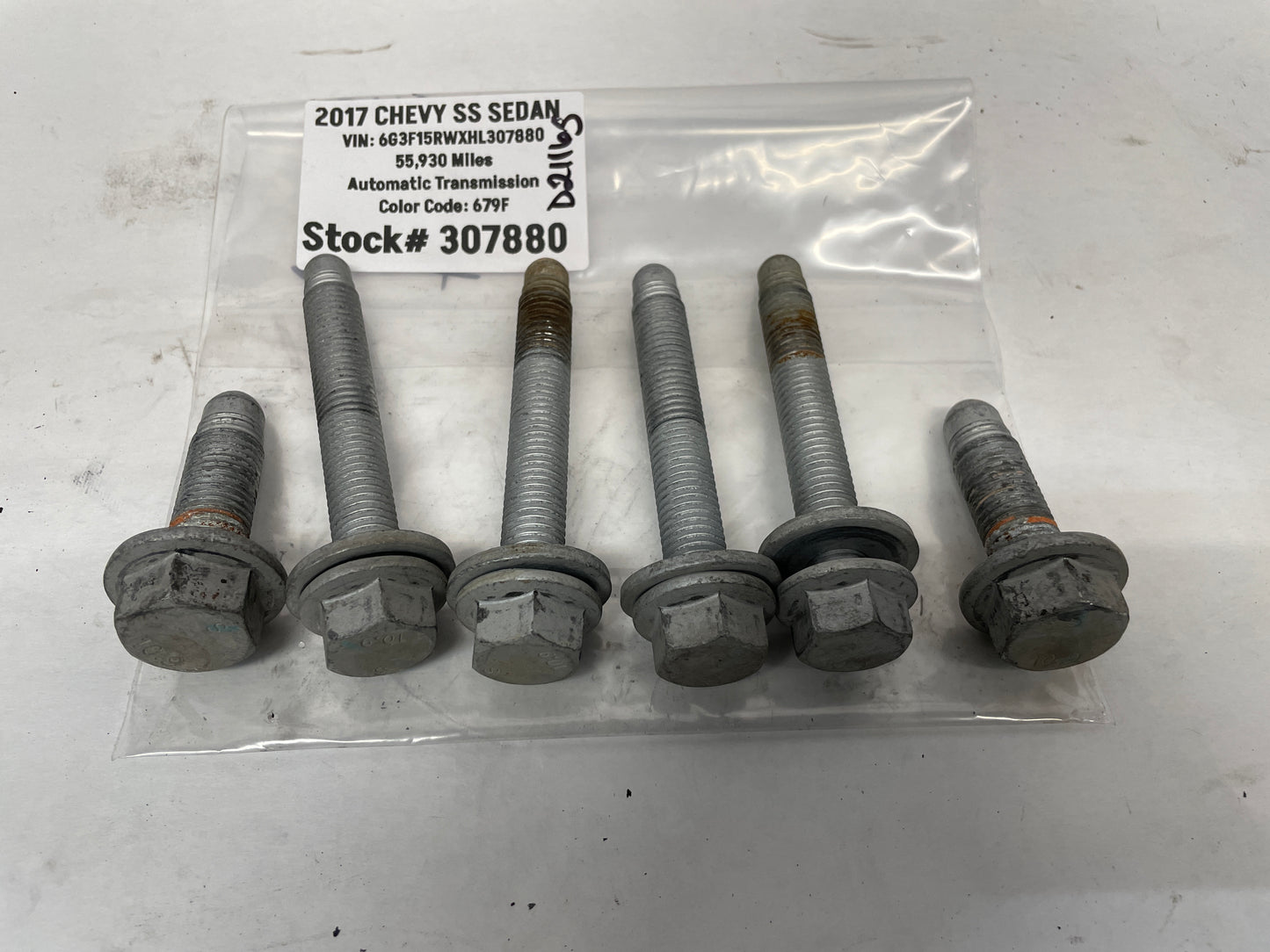 2017 Chevy SS Sedan Rear Suspension Cradle K Member Sub Frame Bolts Hardware OEM - Day's Parts Yard