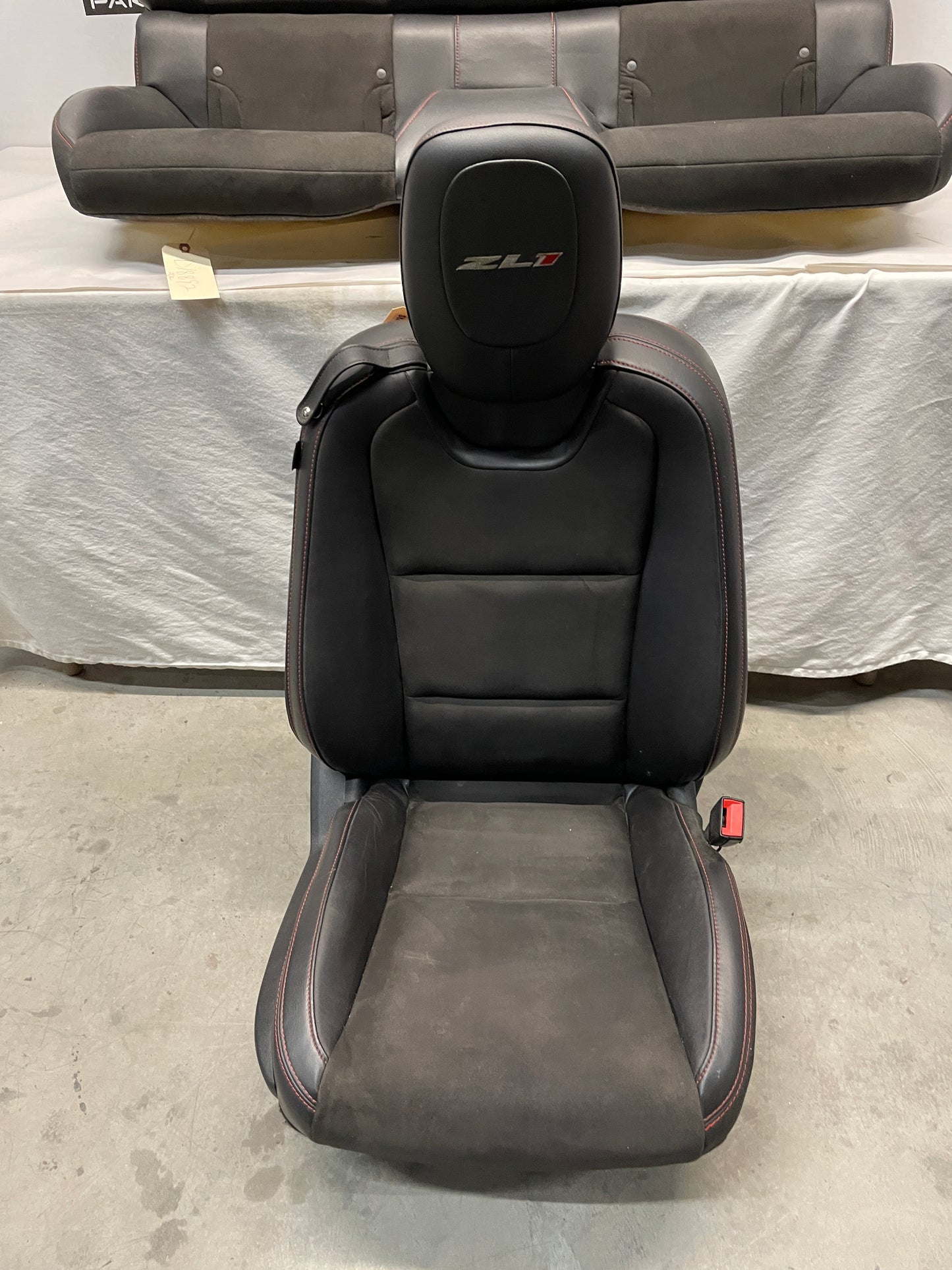 2014 Chevy Camaro ZL1 Seats Front & Rear Leather Suede Alcantara OEM - Day's Parts Yard