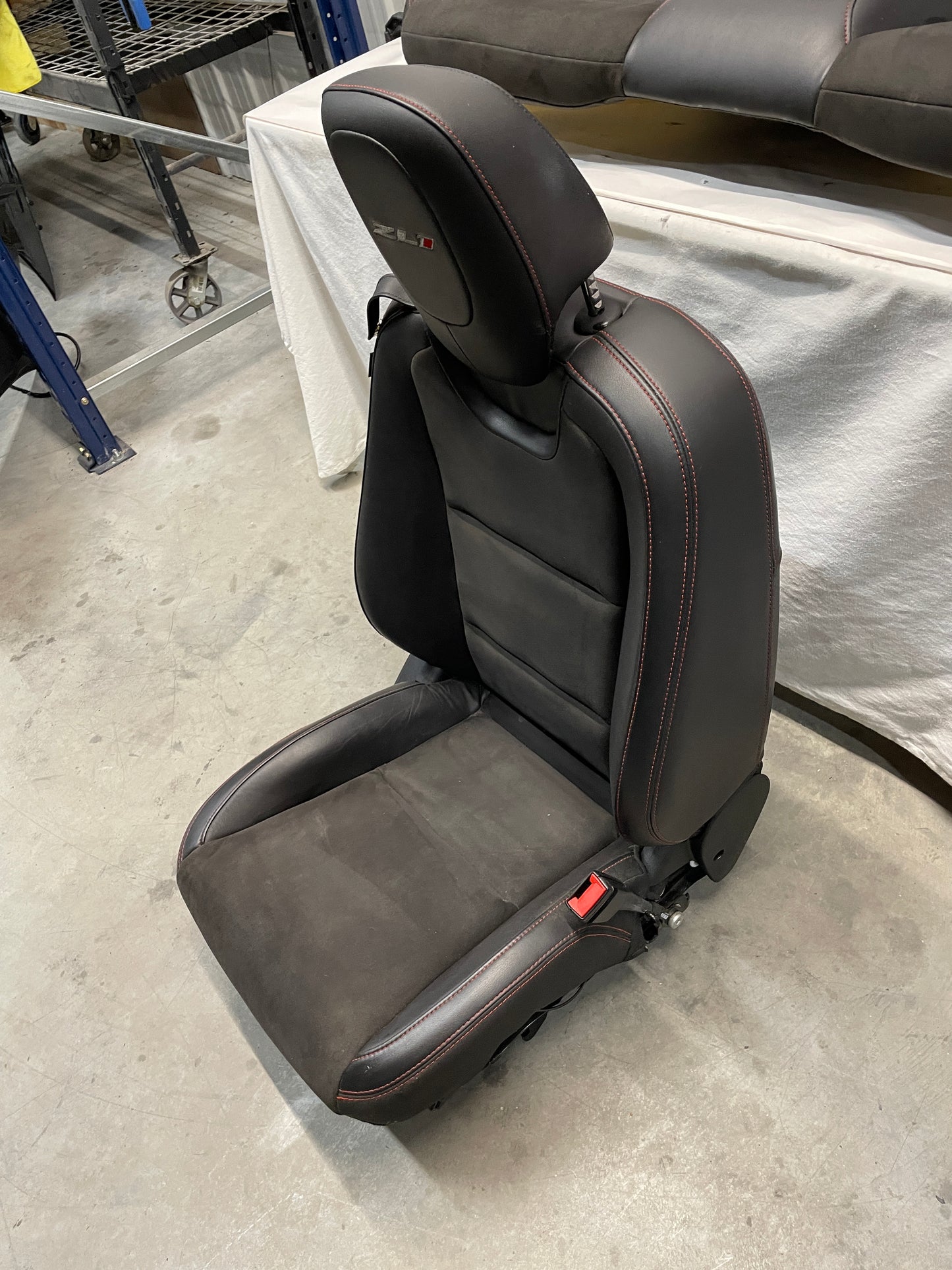 2014 Chevy Camaro ZL1 Seats Front & Rear Leather Suede Alcantara OEM - Day's Parts Yard