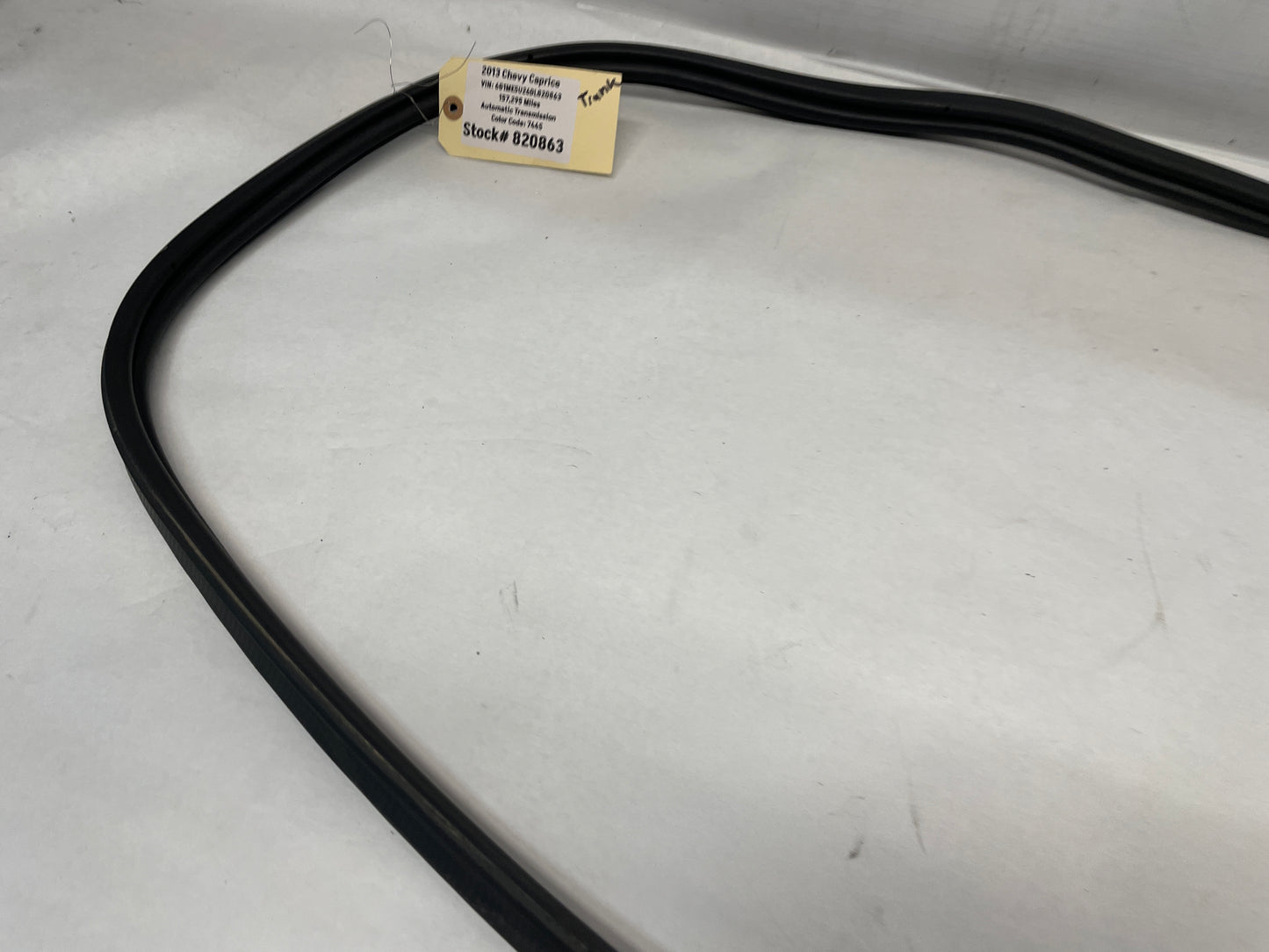 2013 Chevy Caprice Trunk Weather Strip Seal OEM - Day's Parts Yard