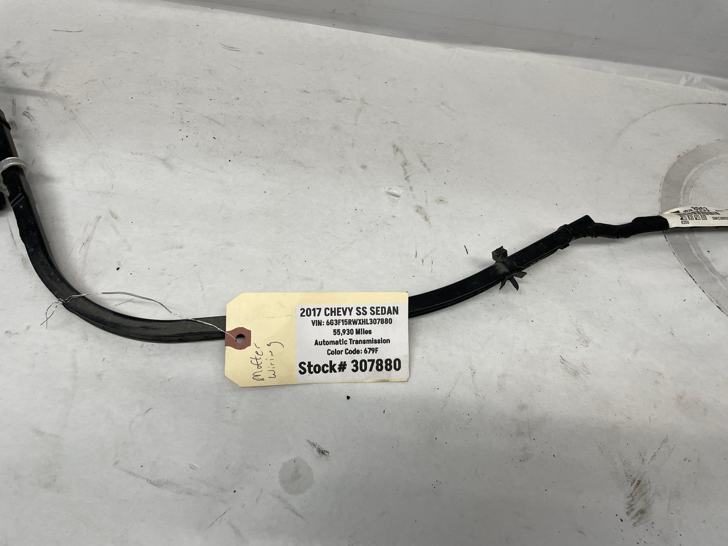 2017 Chevy SS Sedan Active Muffler Exhaust Flow Wiring Wire Harness OEM - Day's Parts Yard