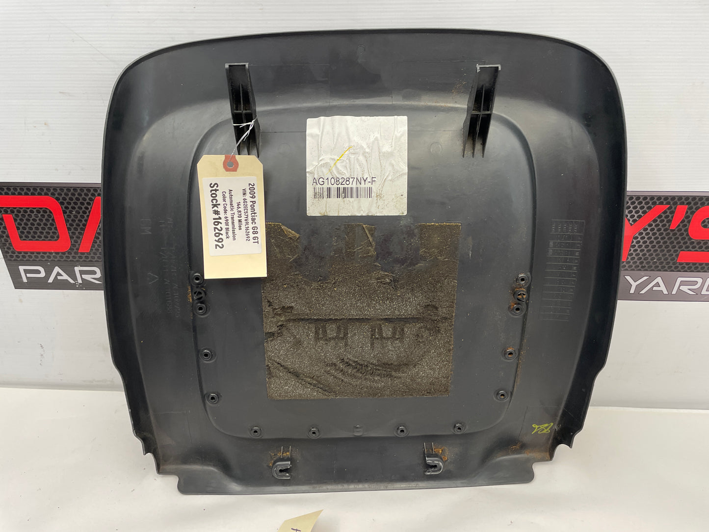 2009 Pontiac G8 GT Front Seat Map Pocket OEM - Day's Parts Yard