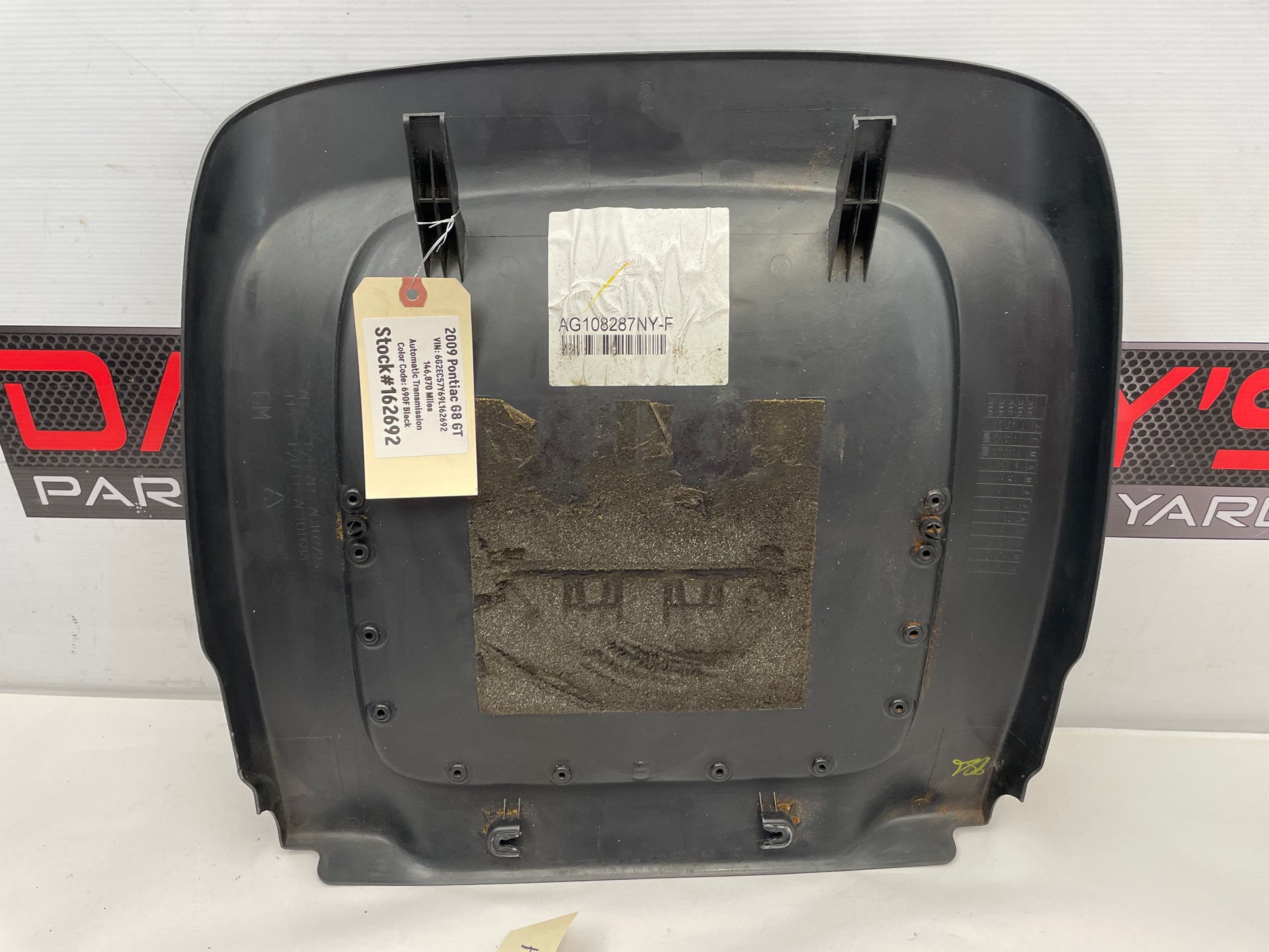 2009 Pontiac G8 GT Front Seat Map Pocket OEM - Day's Parts Yard