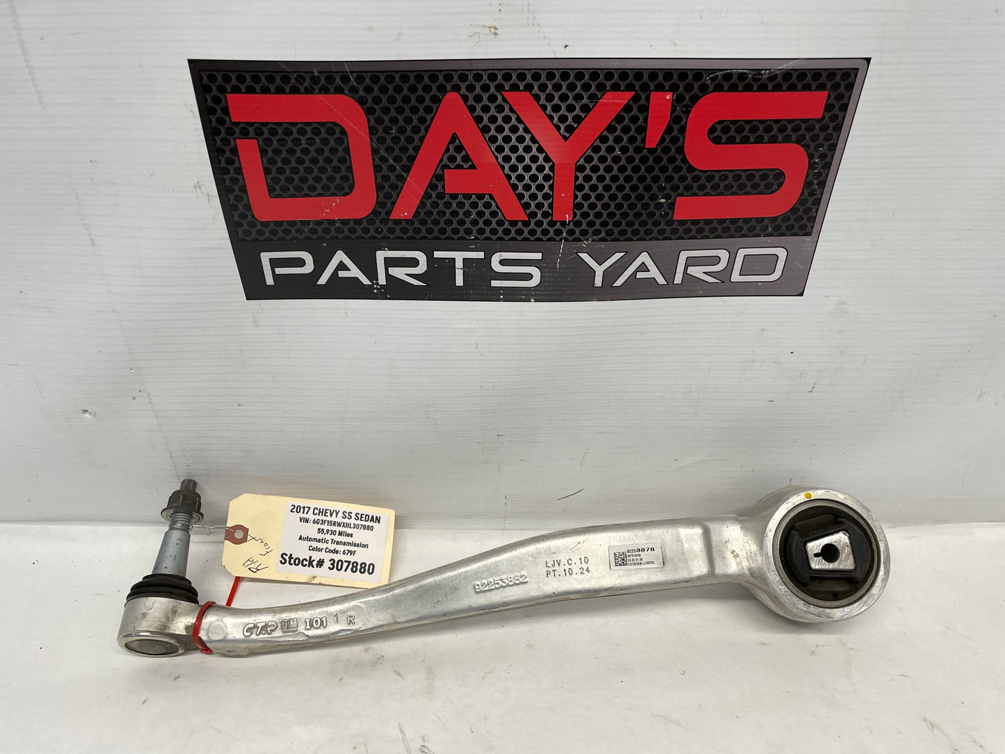 2017 Chevy SS Sedan RH Passenger Front Lower Control Arm OEM - Day's Parts Yard