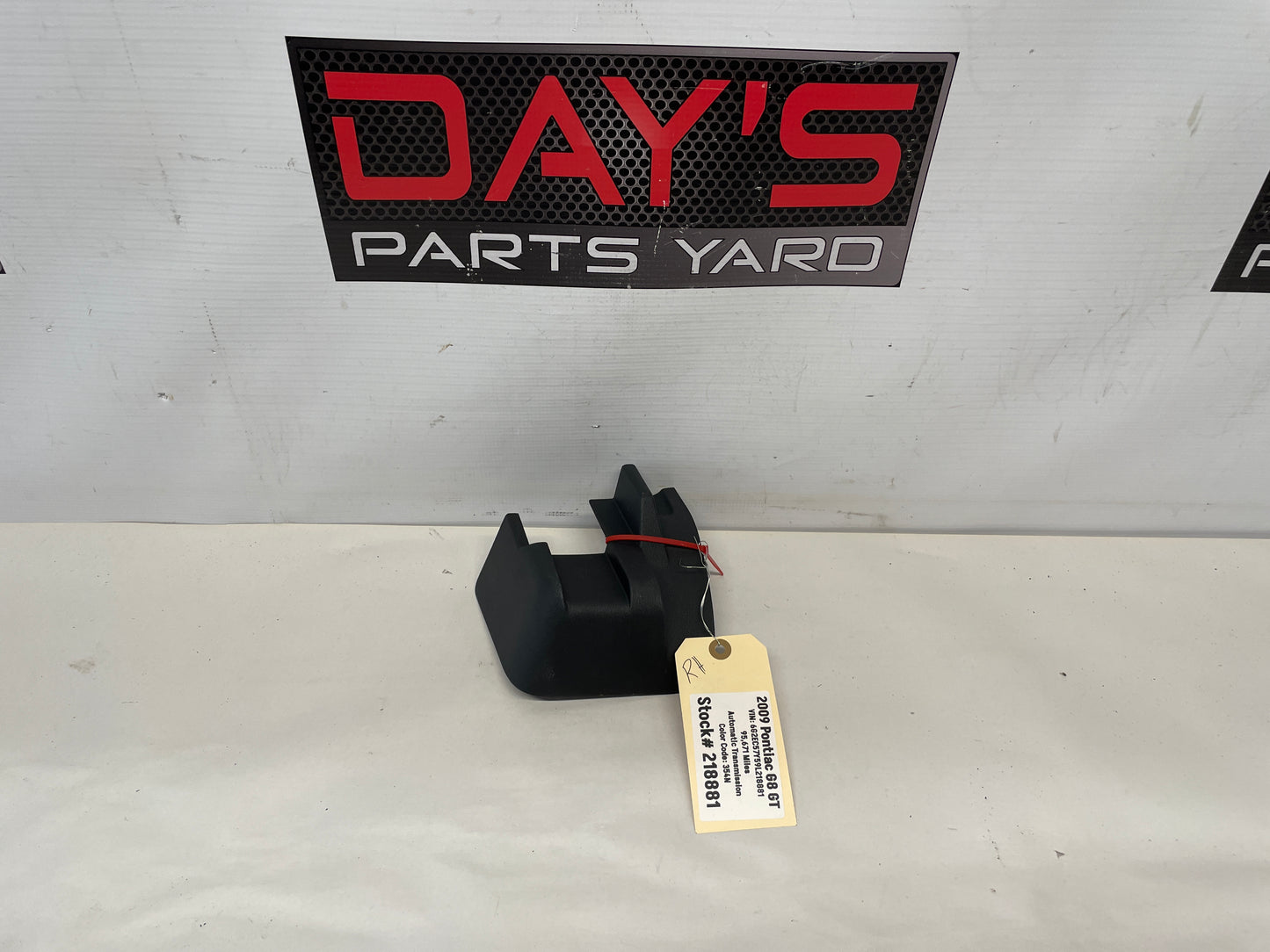 2009 Pontiac G8 GT RH Passenger Front Seat Rear Outer Track Trim Cover OEM - Day's Parts Yard