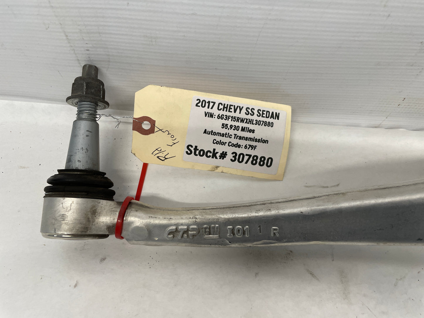 2017 Chevy SS Sedan RH Passenger Front Lower Control Arm OEM - Day's Parts Yard