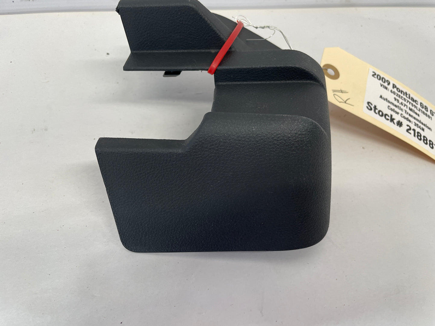 2009 Pontiac G8 GT RH Passenger Front Seat Rear Outer Track Trim Cover OEM - Day's Parts Yard
