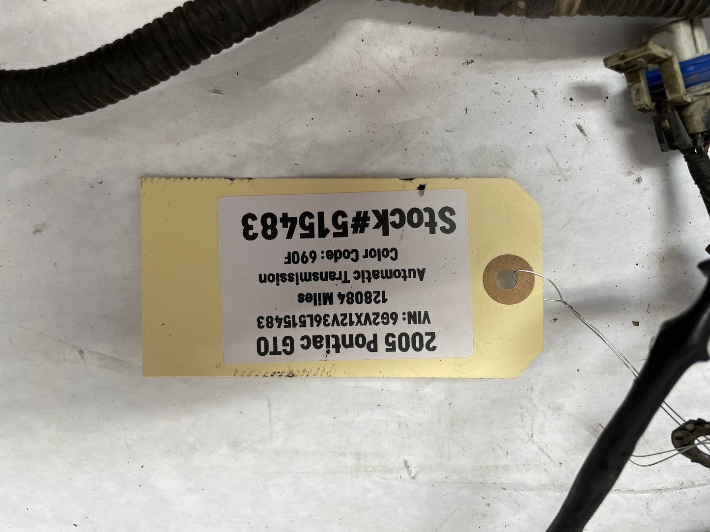2006 Pontiac GTO Engine Motor Auto Transmission Wire Wiring Harness OEM - Day's Parts Yard
