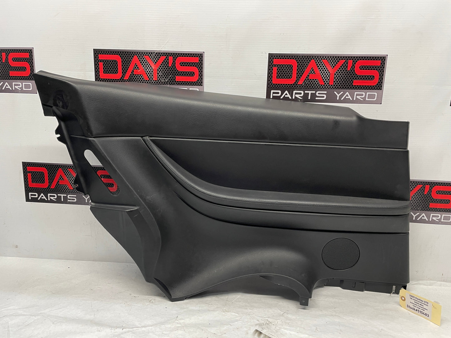 2006 Pontiac GTO LH Driver Rear Interior Quarter Door Panel Trim Black OEM - Day's Parts Yard
