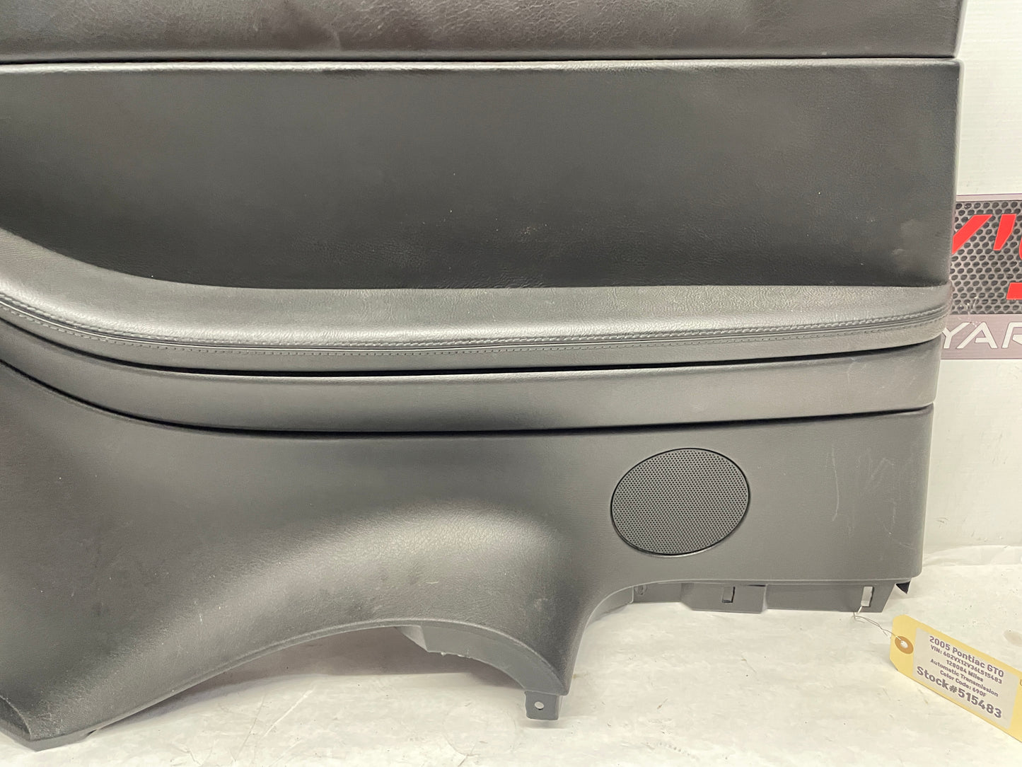 2006 Pontiac GTO LH Driver Rear Interior Quarter Door Panel Trim Black OEM - Day's Parts Yard