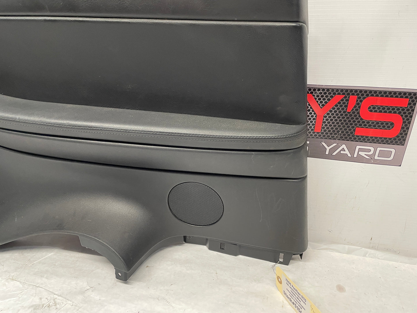 2006 Pontiac GTO LH Driver Rear Interior Quarter Door Panel Trim Black OEM - Day's Parts Yard