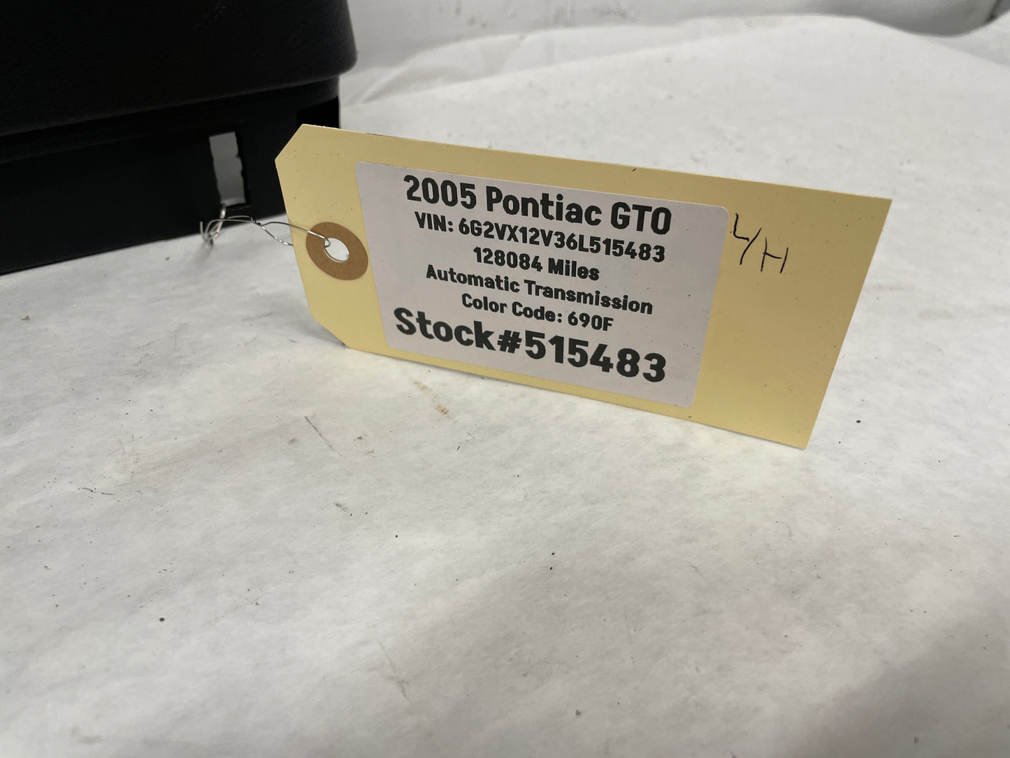 2006 Pontiac GTO LH Driver Rear Interior Quarter Door Panel Trim Black OEM - Day's Parts Yard