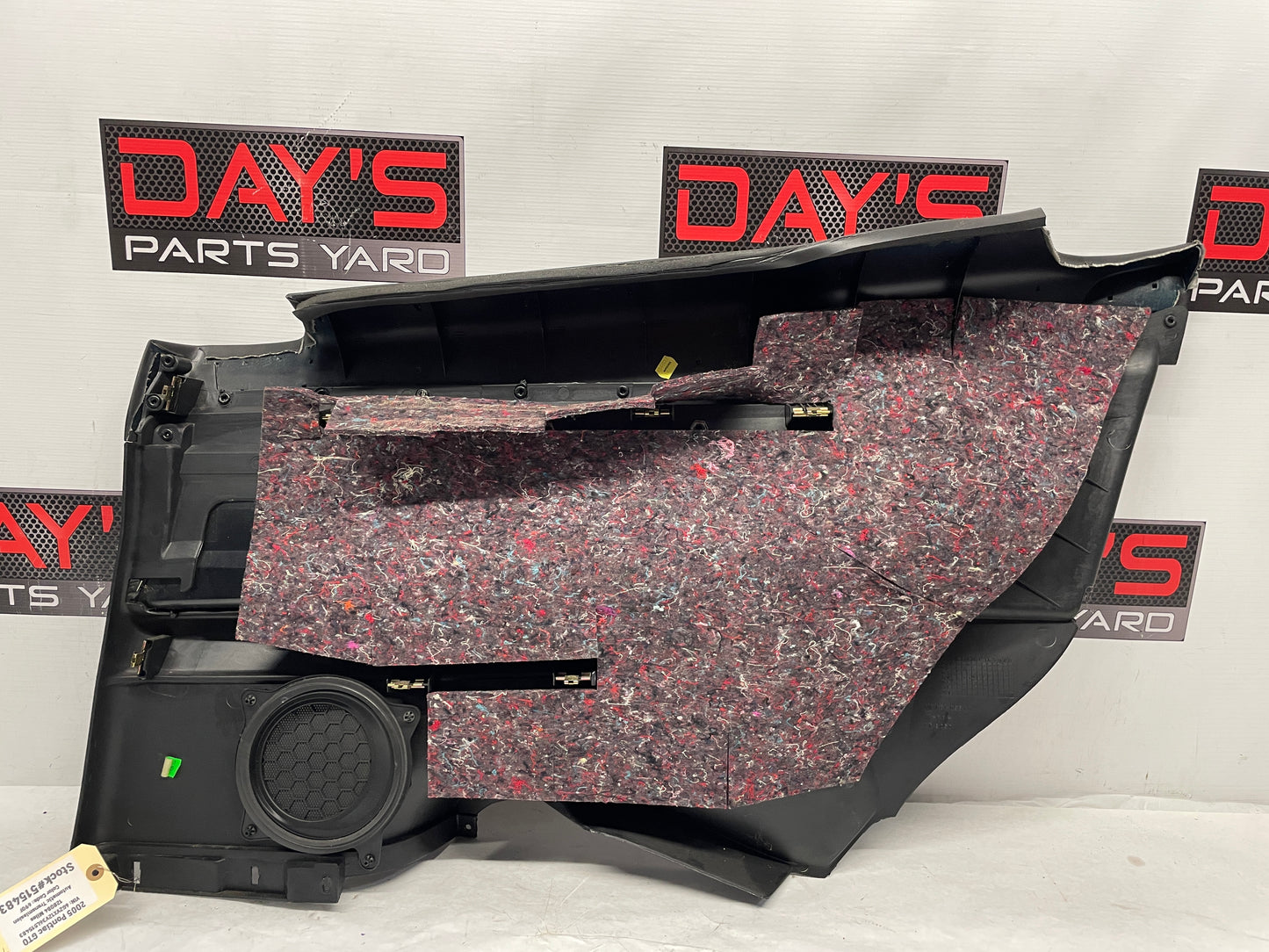 2006 Pontiac GTO LH Driver Rear Interior Quarter Door Panel Trim Black OEM - Day's Parts Yard