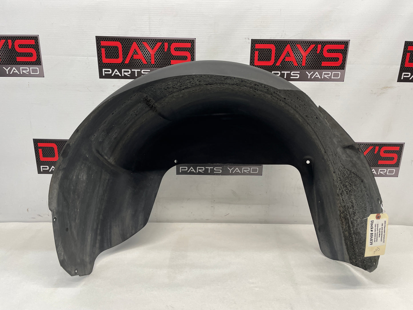 2013 Chevy Camaro ZL1 LH Driver Rear Fender Wheel Well Liner OEM - Day's Parts Yard