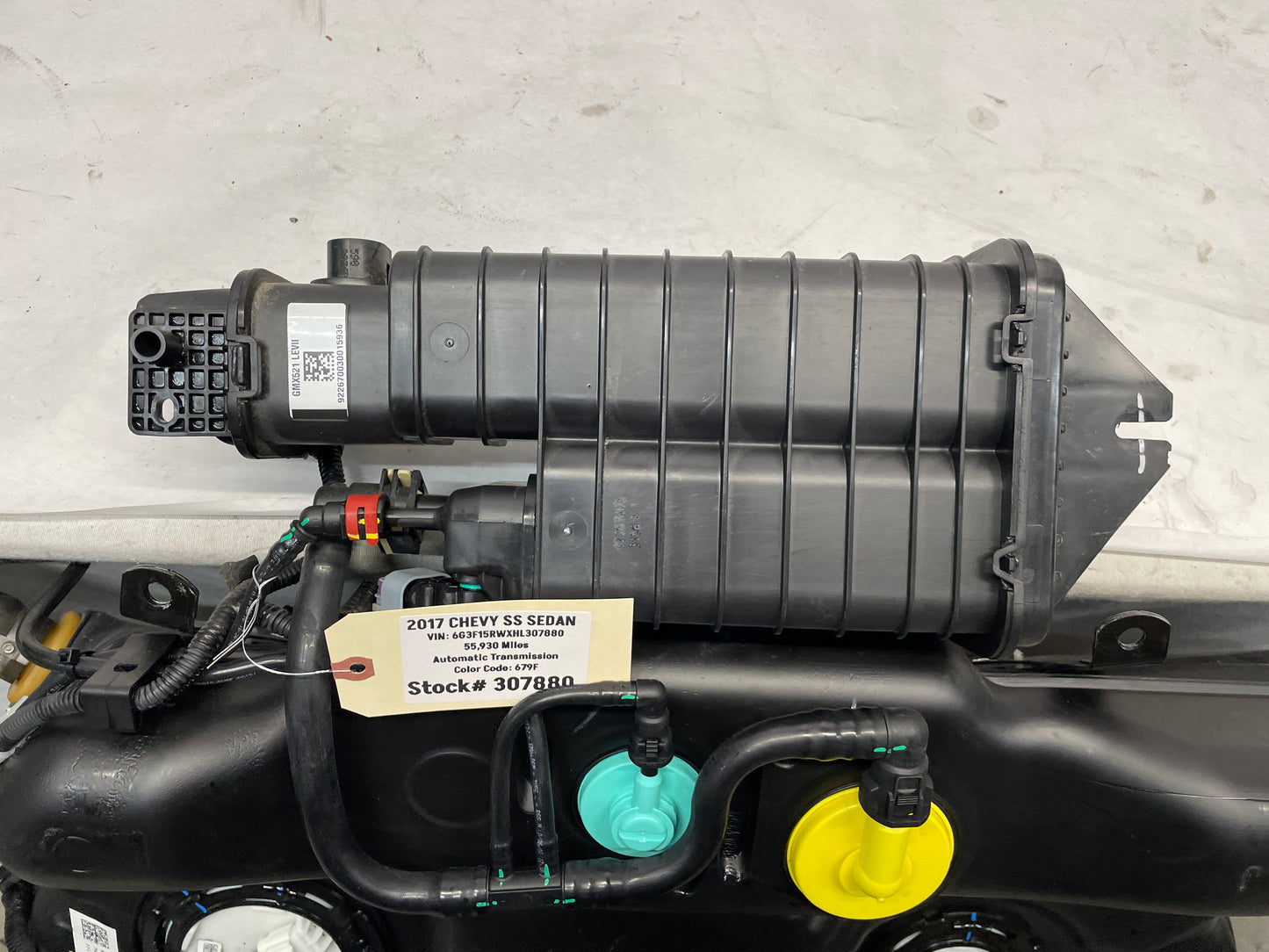2017 Chevy SS Sedan Complete Fuel Gas Tank and Charcoal Canister OEM - Day's Parts Yard
