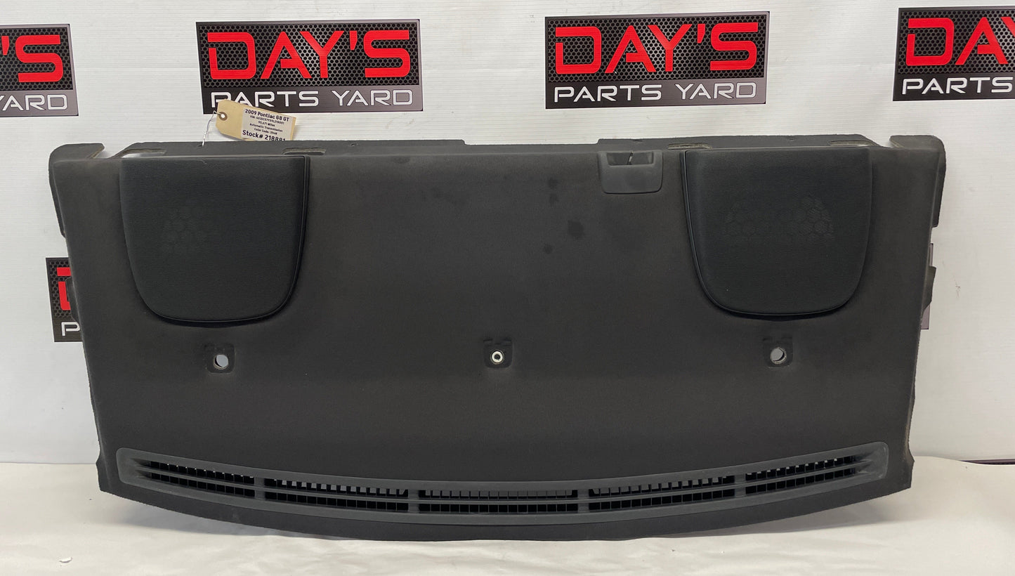 2009 Pontiac G8 GT Rear Package Shelf Deck Tray Trim OEM - Day's Parts Yard