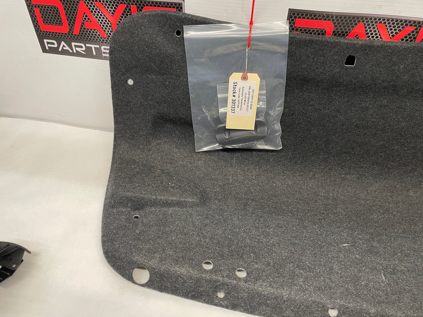 2017 Chevy SS Sedan Trunk Deck Lid Liner Carpet OEM - Day's Parts Yard