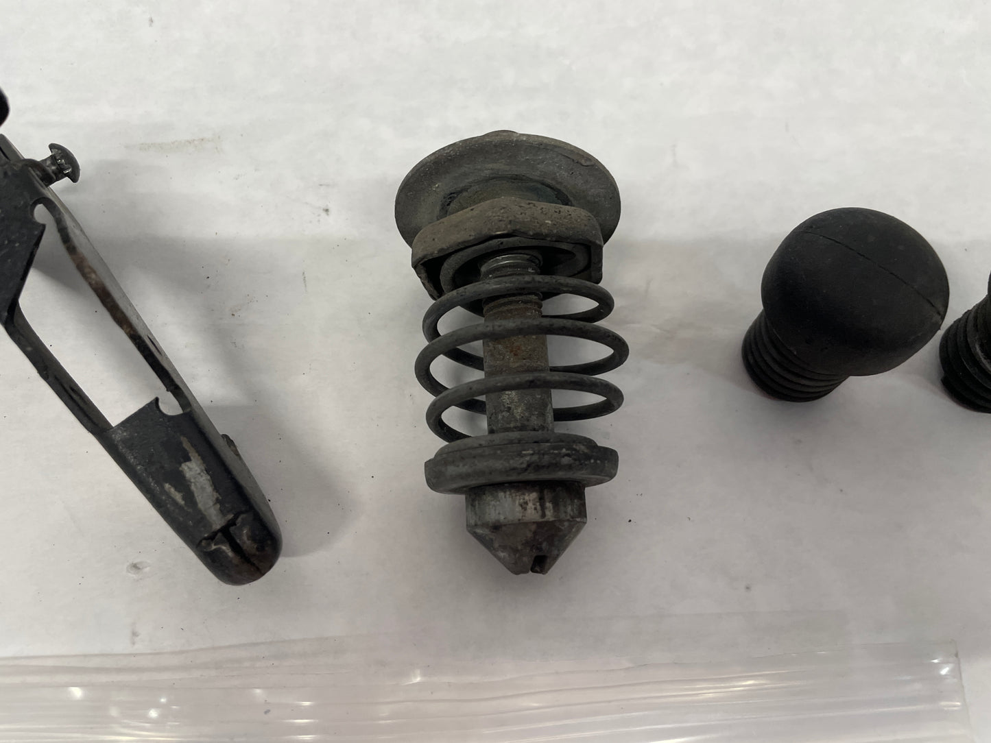 2006 Pontiac GTO Hood Release Safety Latch Striker & Adjustment Rubbers OEM - Day's Parts Yard