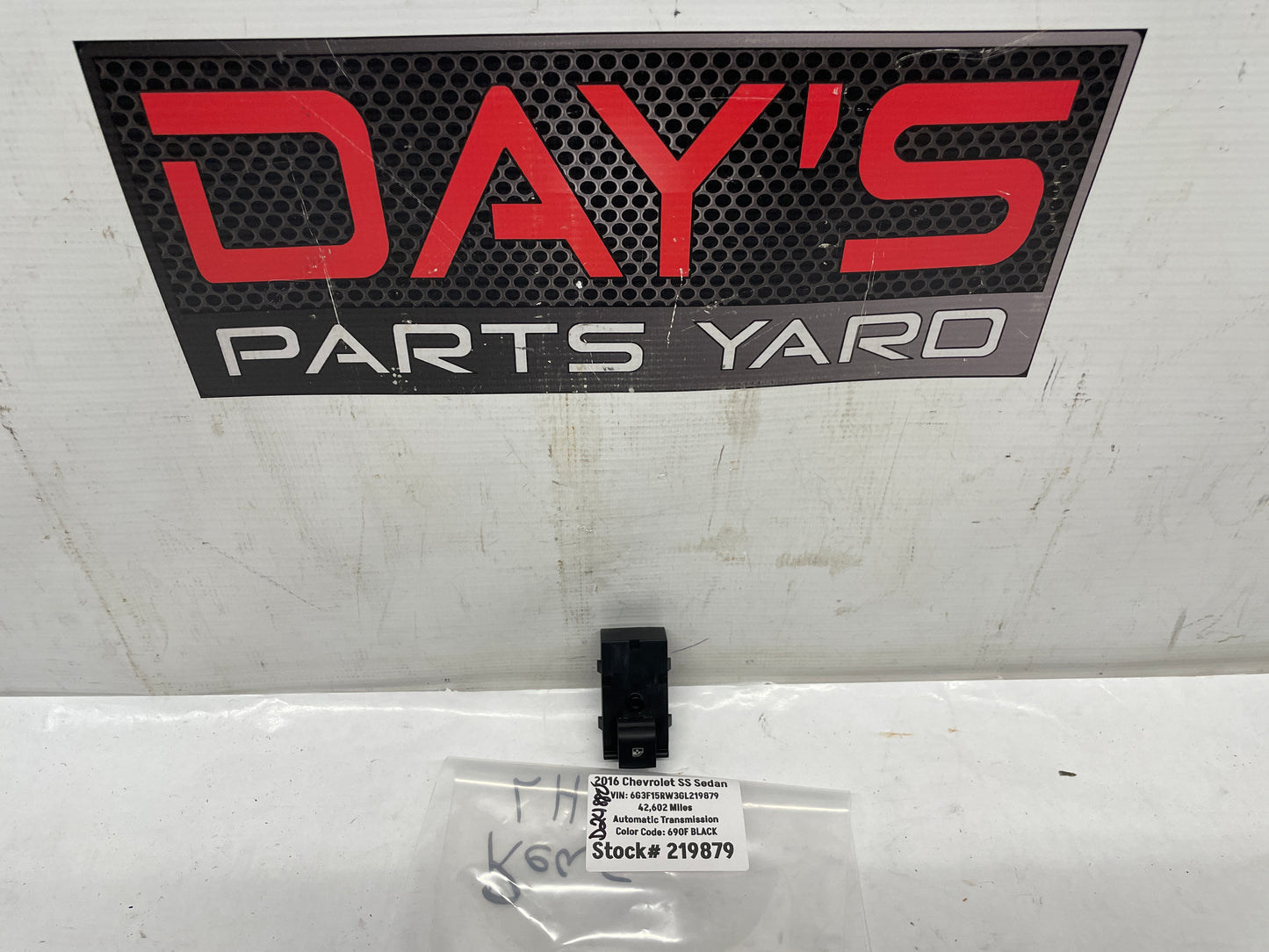 2016 Chevy SS Sedan LH Driver Rear Window Control Switch OEM - Day's Parts Yard