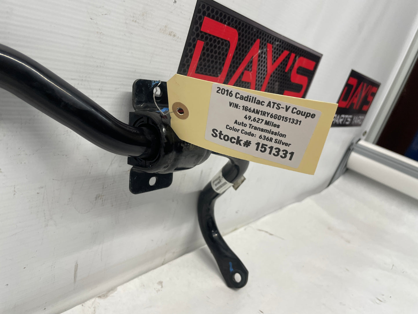 2016 Cadillac ATS-V Coupe Front Suspension Stabilizer Sway Bar OEM - Day's Parts Yard