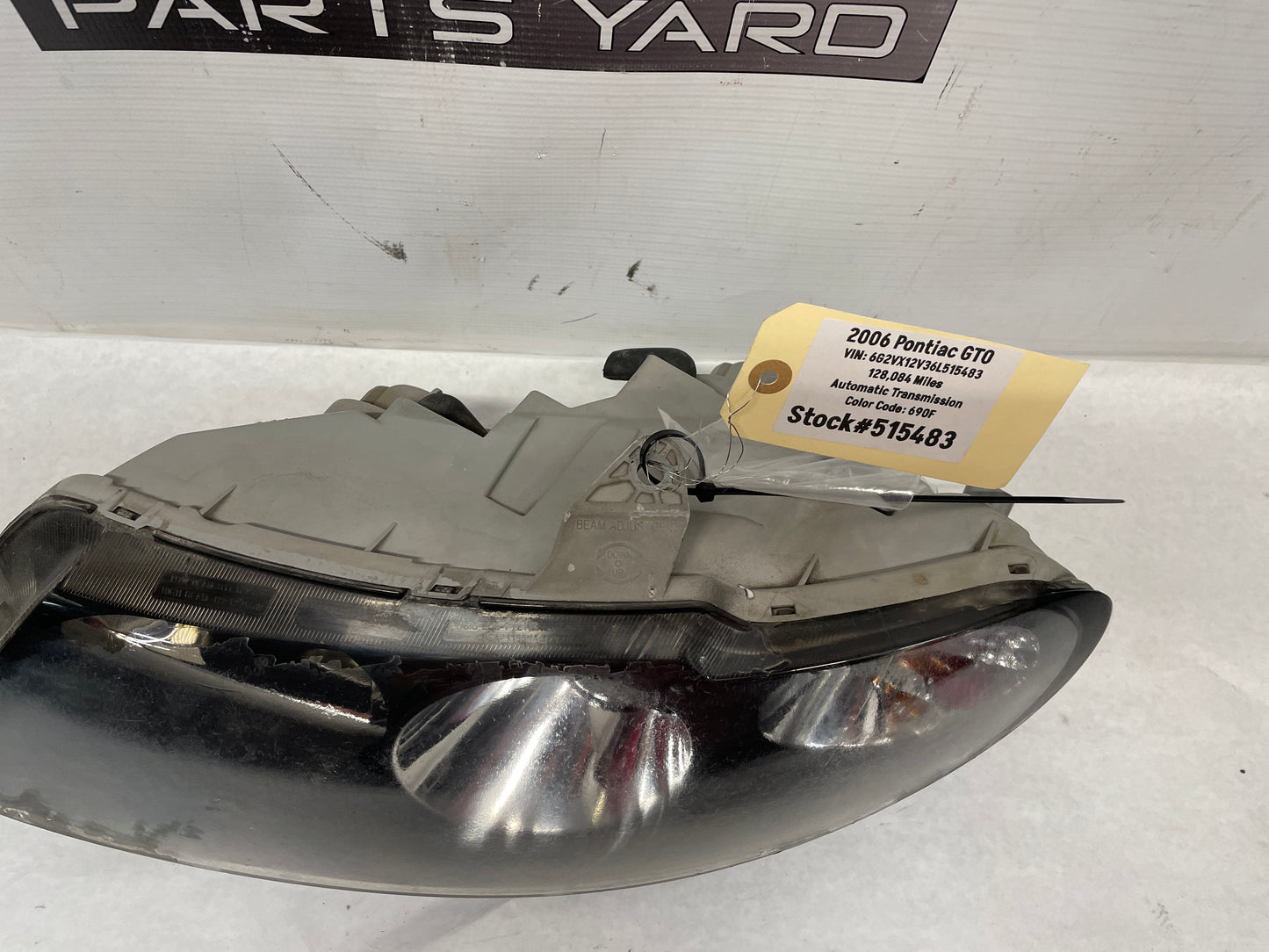 2006 Pontiac GTO LH Driver Head Light Headlight Lamp OEM - Day's Parts Yard