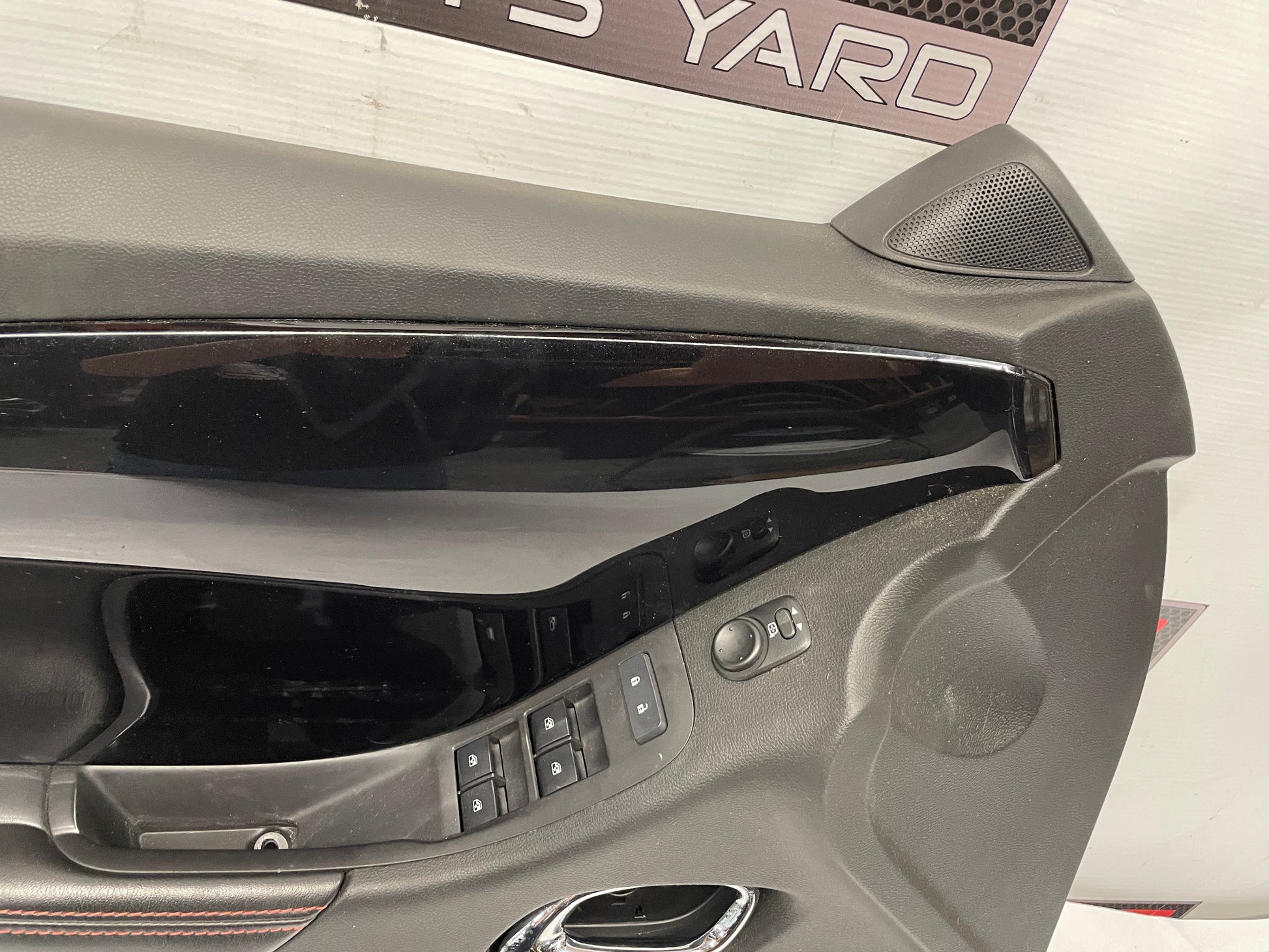 2014 Chevy Camaro ZL1 Convertible LH Driver Interior Door Panel Trim Carbon Flash OEM - Day's Parts Yard