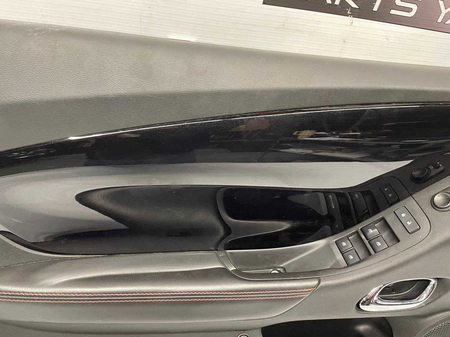 2014 Chevy Camaro ZL1 Convertible LH Driver Interior Door Panel Trim Carbon Flash OEM - Day's Parts Yard