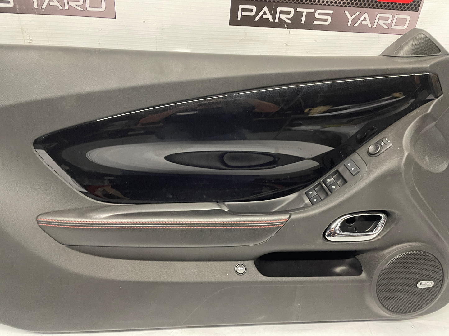 2014 Chevy Camaro ZL1 Convertible LH Driver Interior Door Panel Trim Carbon Flash OEM - Day's Parts Yard