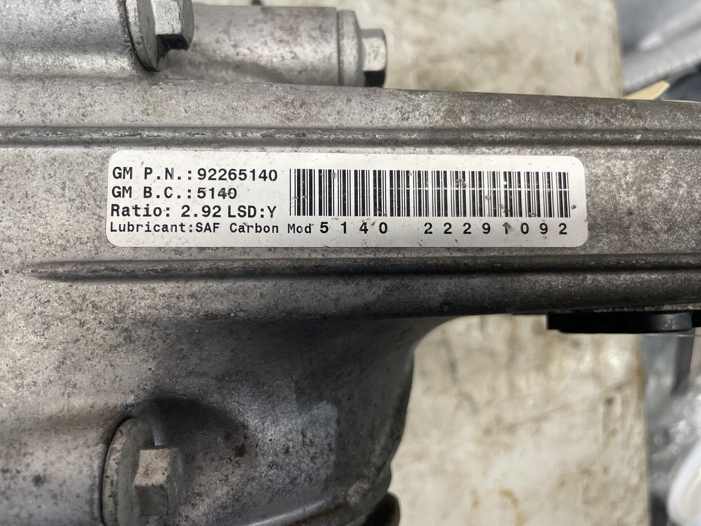 2008 Pontiac G8 Base 2.92 LSD Rear End Carrier Diff OEM - Day's Parts Yard