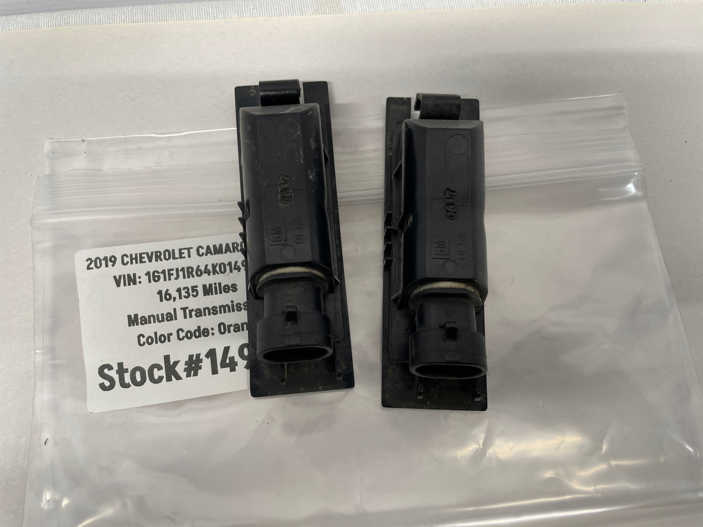 2019 Chevy Camaro ZL1 RH & LH License Plate Tag Lights OEM - Day's Parts Yard