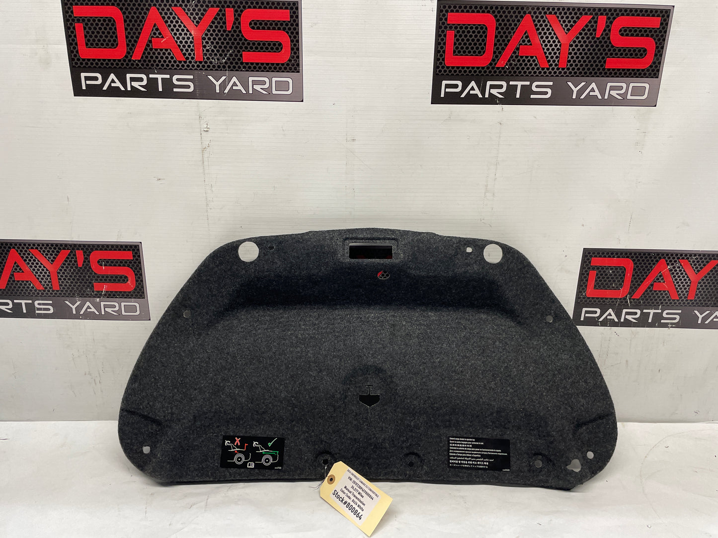 2014 Chevy Camaro ZL1 Convertible Trunk Deck Lid Liner Carpet Felt OEM - Day's Parts Yard