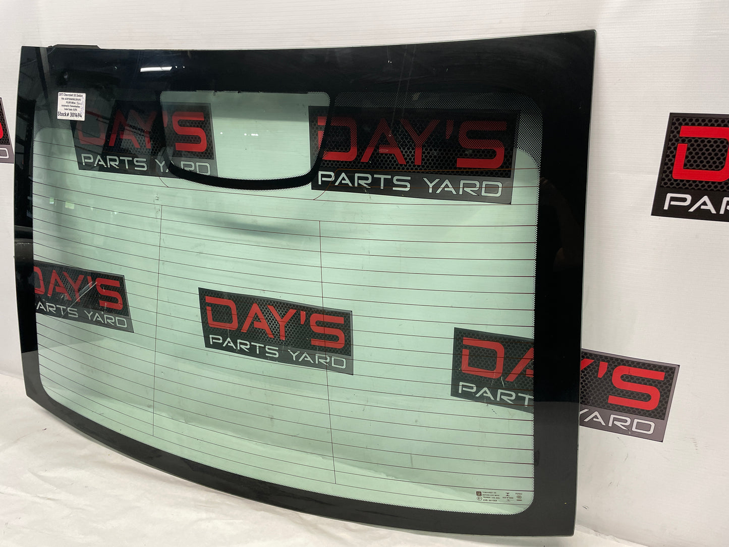 2017 Chevy SS Sedan Rear Back Glass Windshield Window OEM LOCAL PICK UP - Day's Parts Yard