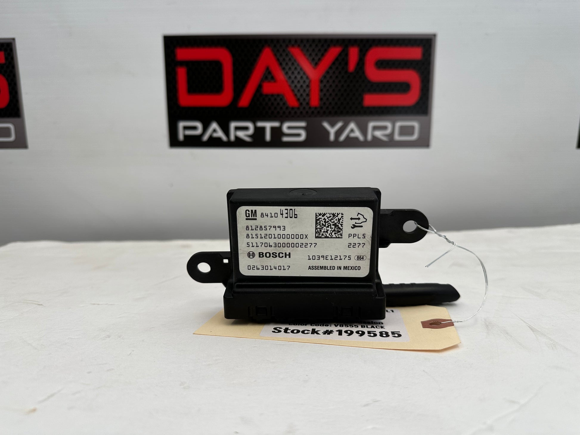 2017 Chevy Camaro ZL1 Parking Assist Module OEM - Day's Parts Yard