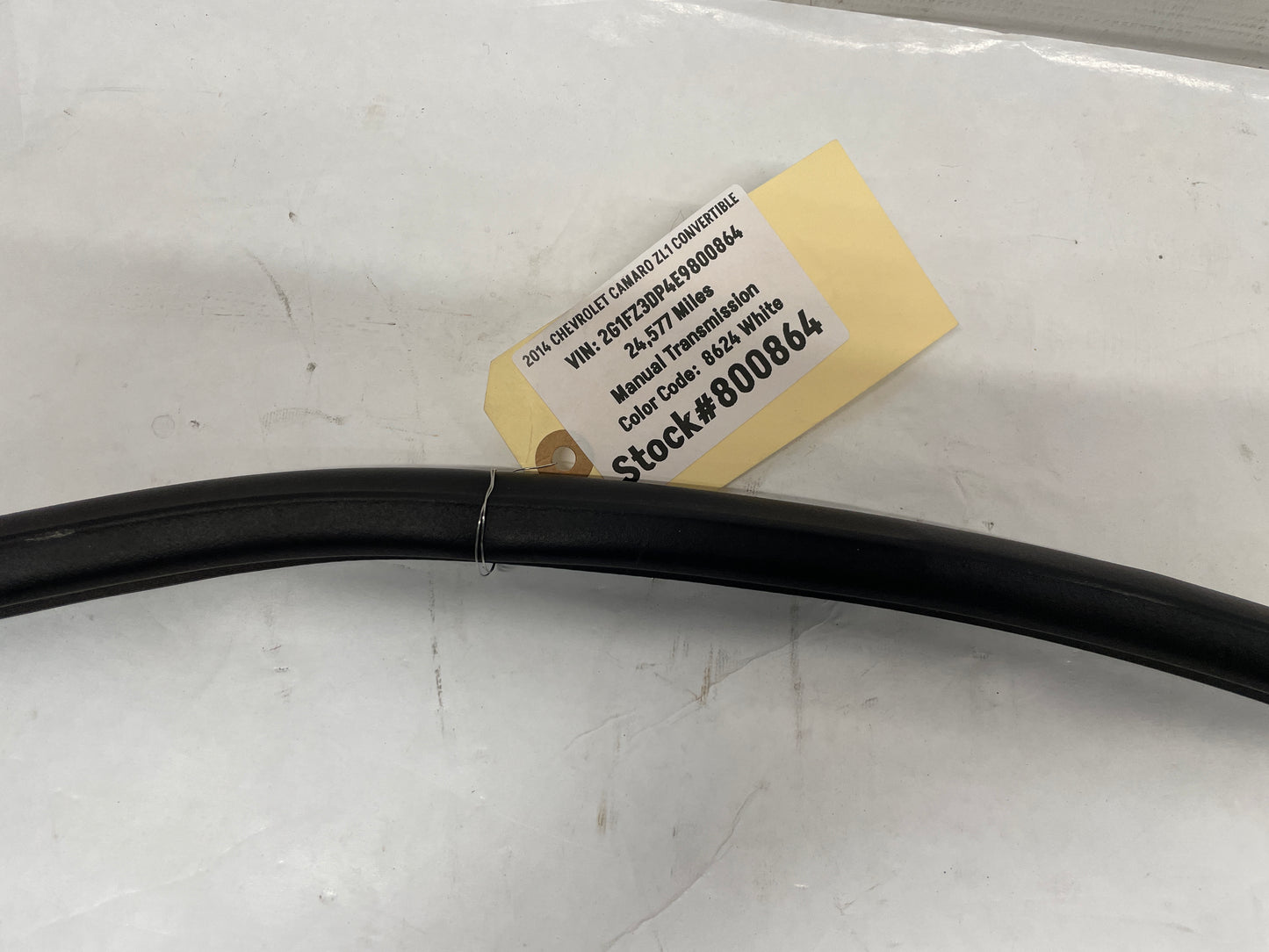 2014 Chevy Camaro ZL1 Convertible Wiper Cowl Rubber Weather Strip Seal OEM - Day's Parts Yard