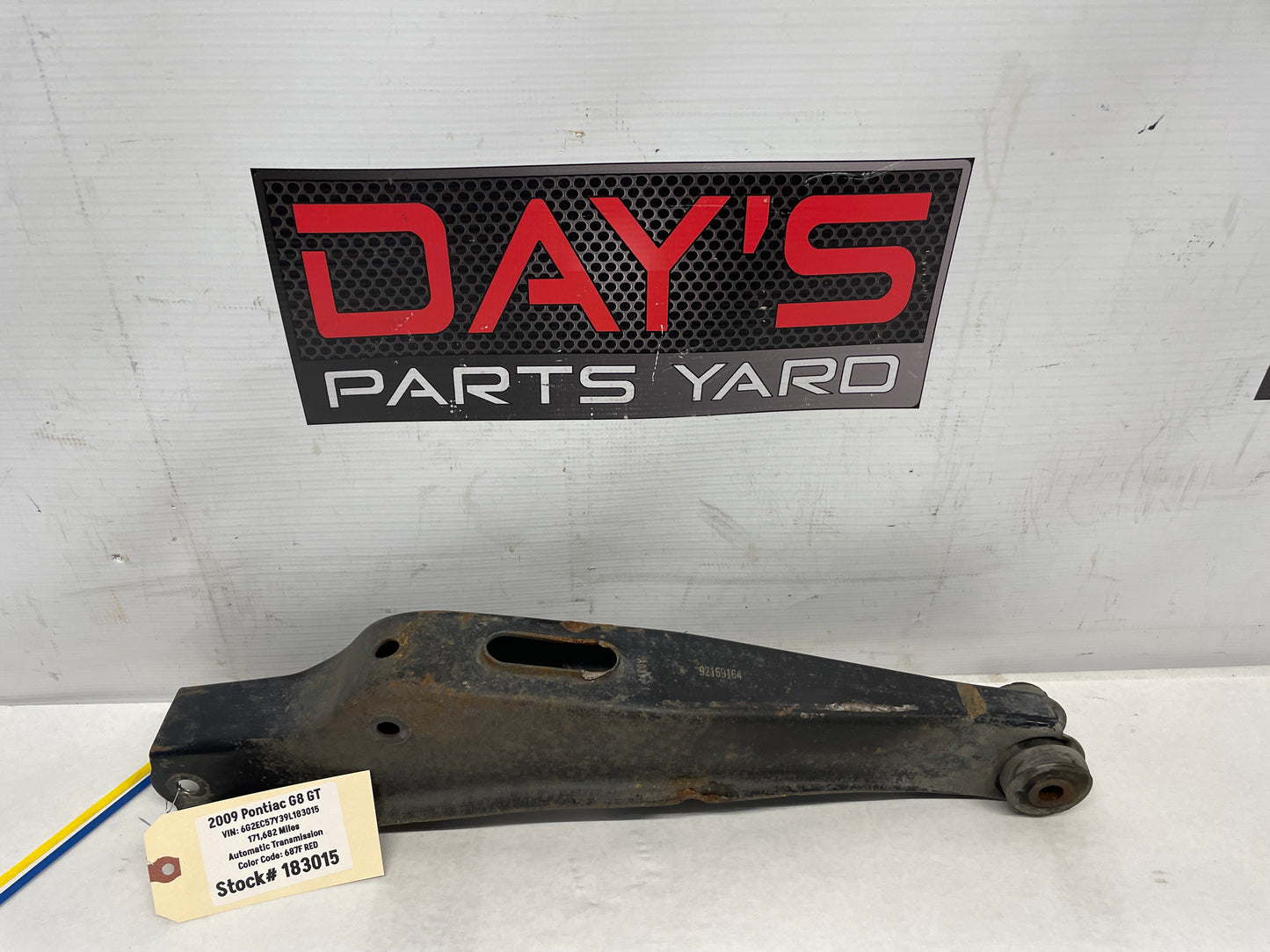 2009 Pontiac G8 GT LH Driver Rear Lower Control Arm OEM - Day's Parts Yard
