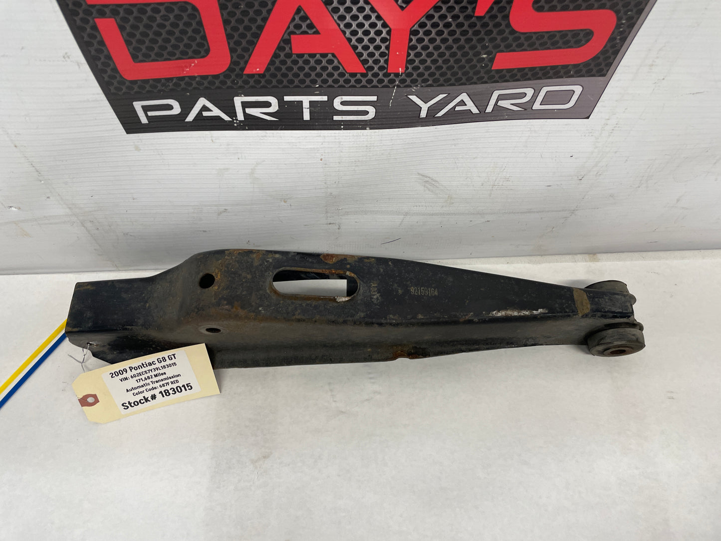2009 Pontiac G8 GT LH Driver Rear Lower Control Arm OEM - Day's Parts Yard