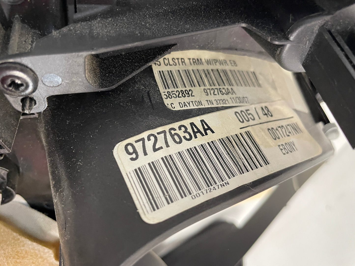 2008 Chevy Corvette Gauge Cluster Bezel OEM - Day's Parts Yard